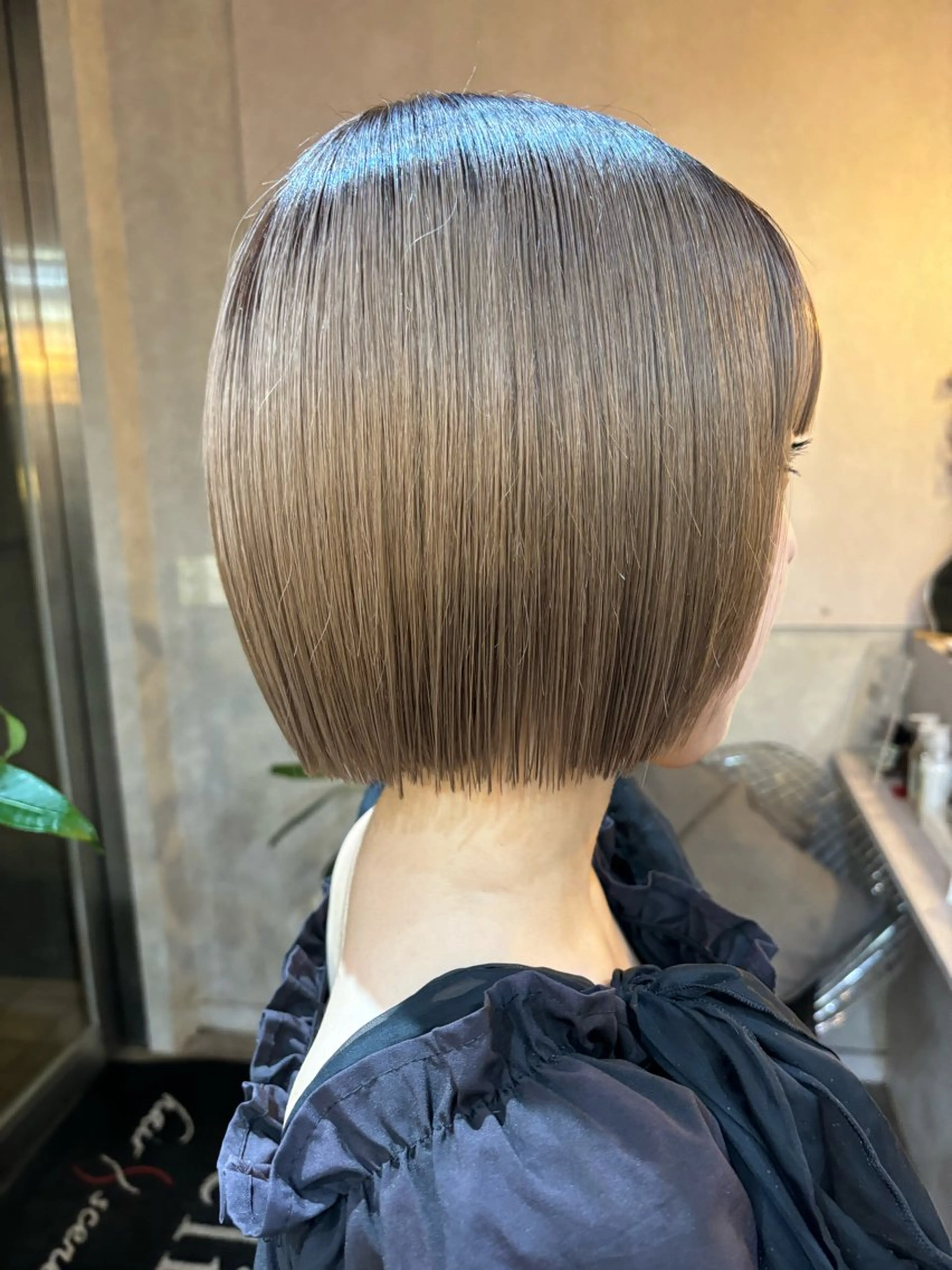 ショート 切りっぱなしボブ ボブ ar clip表参道所属・💜髪質改善/ 艶カラー/ミナ🩷のヘアスタイル