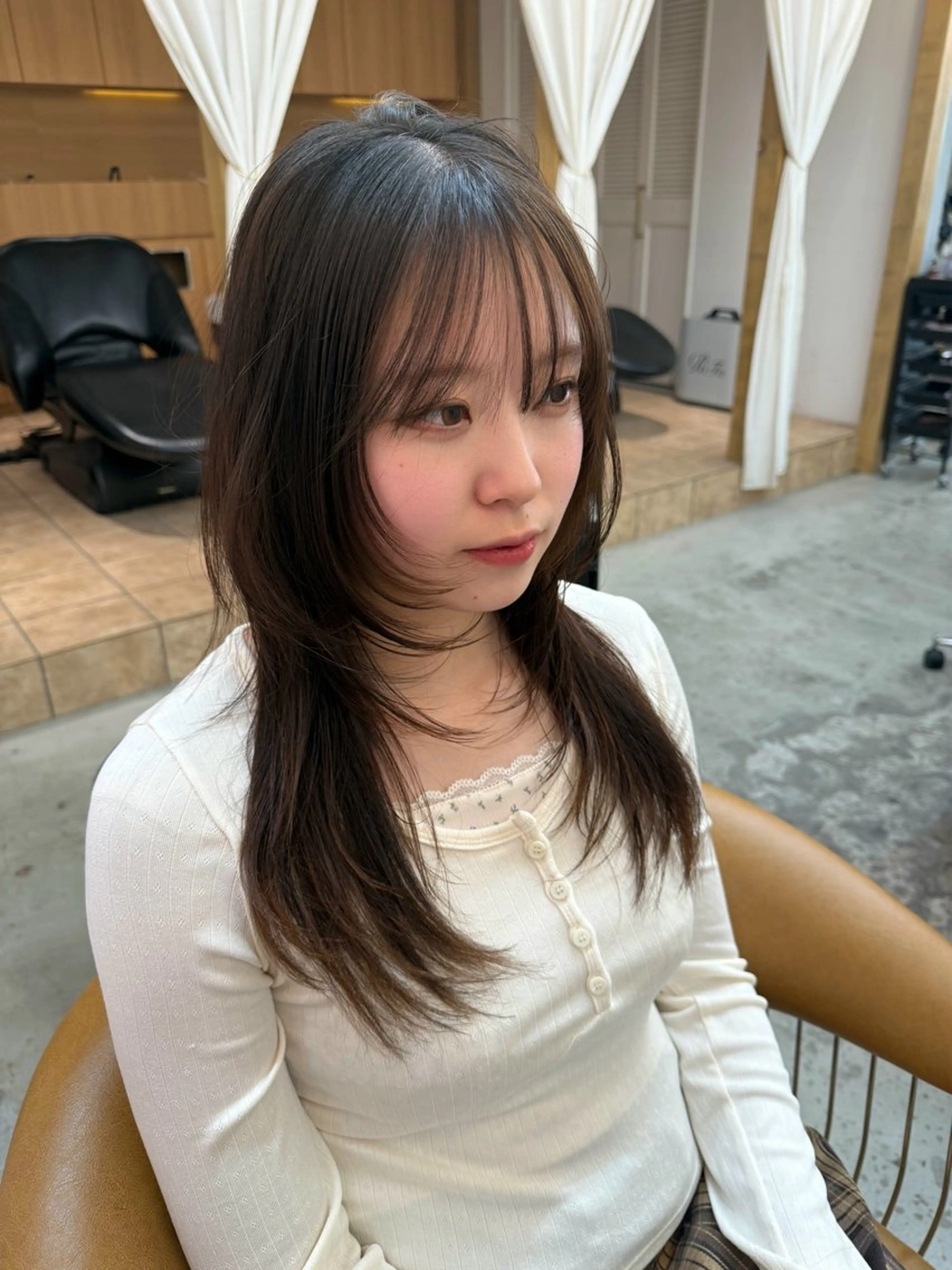 ハッシュカット🐺🪄韓国ヘアザクザクレイヤー❤️🔥《シャンプー・トリートメント・スタイリング込み》カットモデルの写真