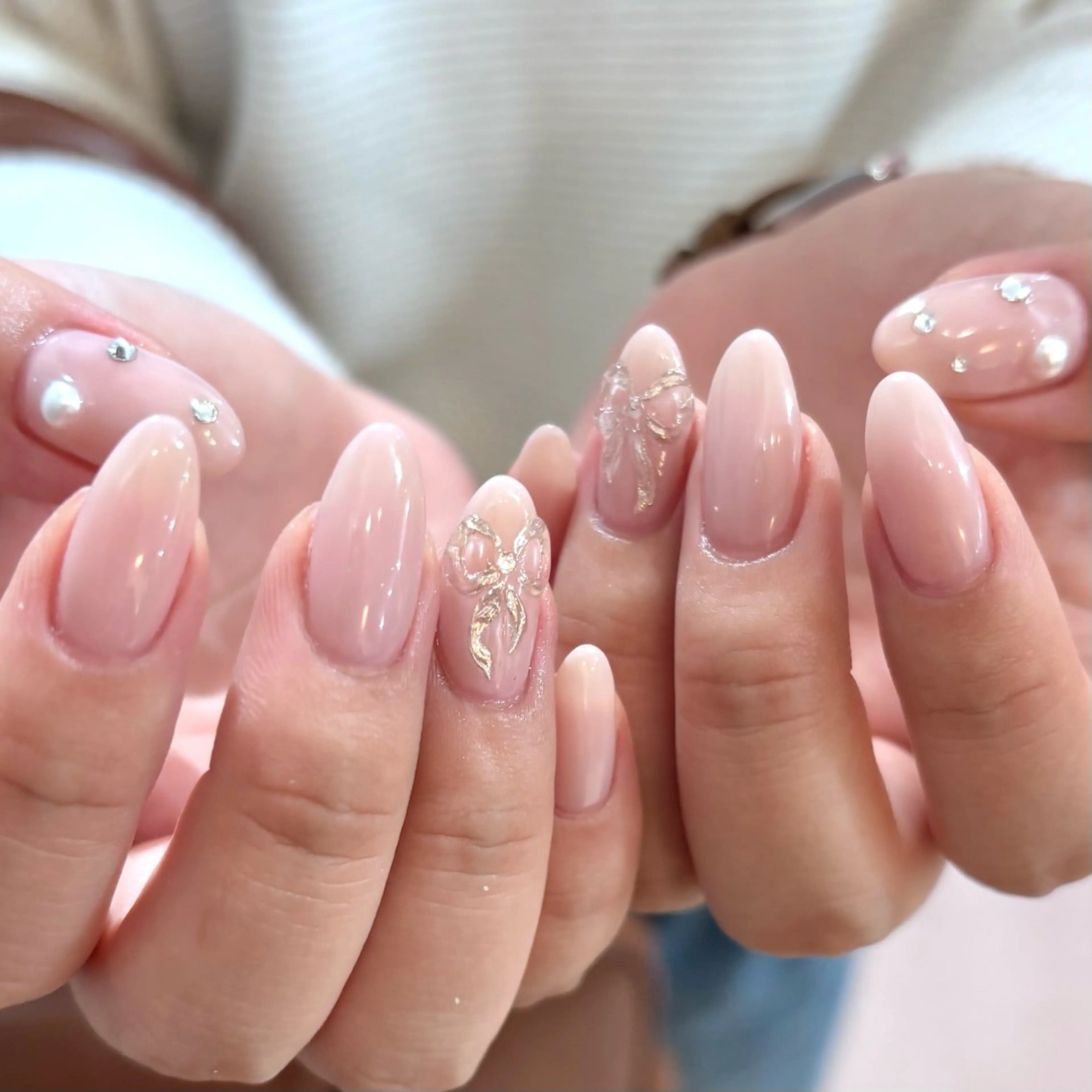 ネイル ぷっくりネイル リボン CLALA Makoのネイルデザイン
