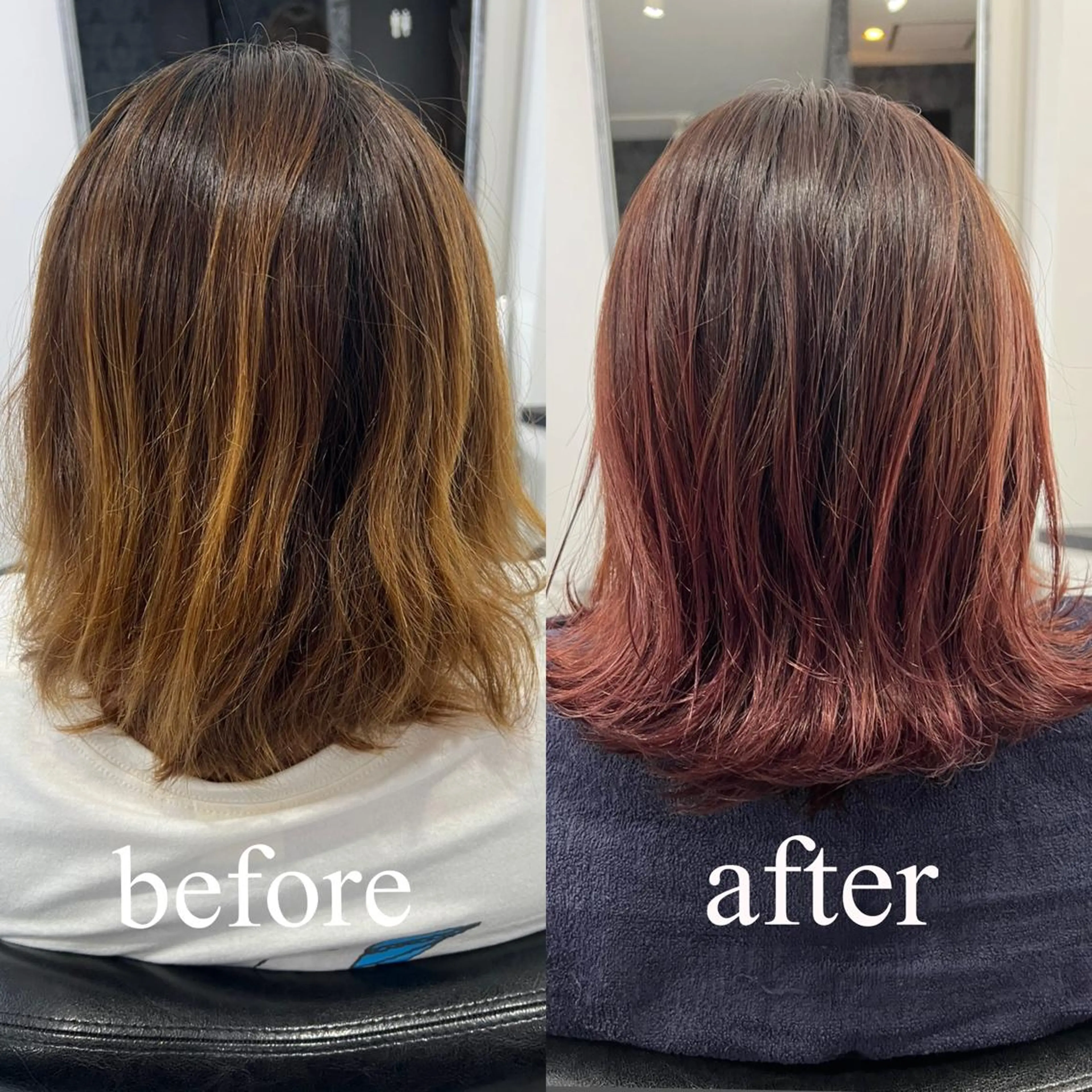 ミディアム 飛田 楓信のヘアスタイル