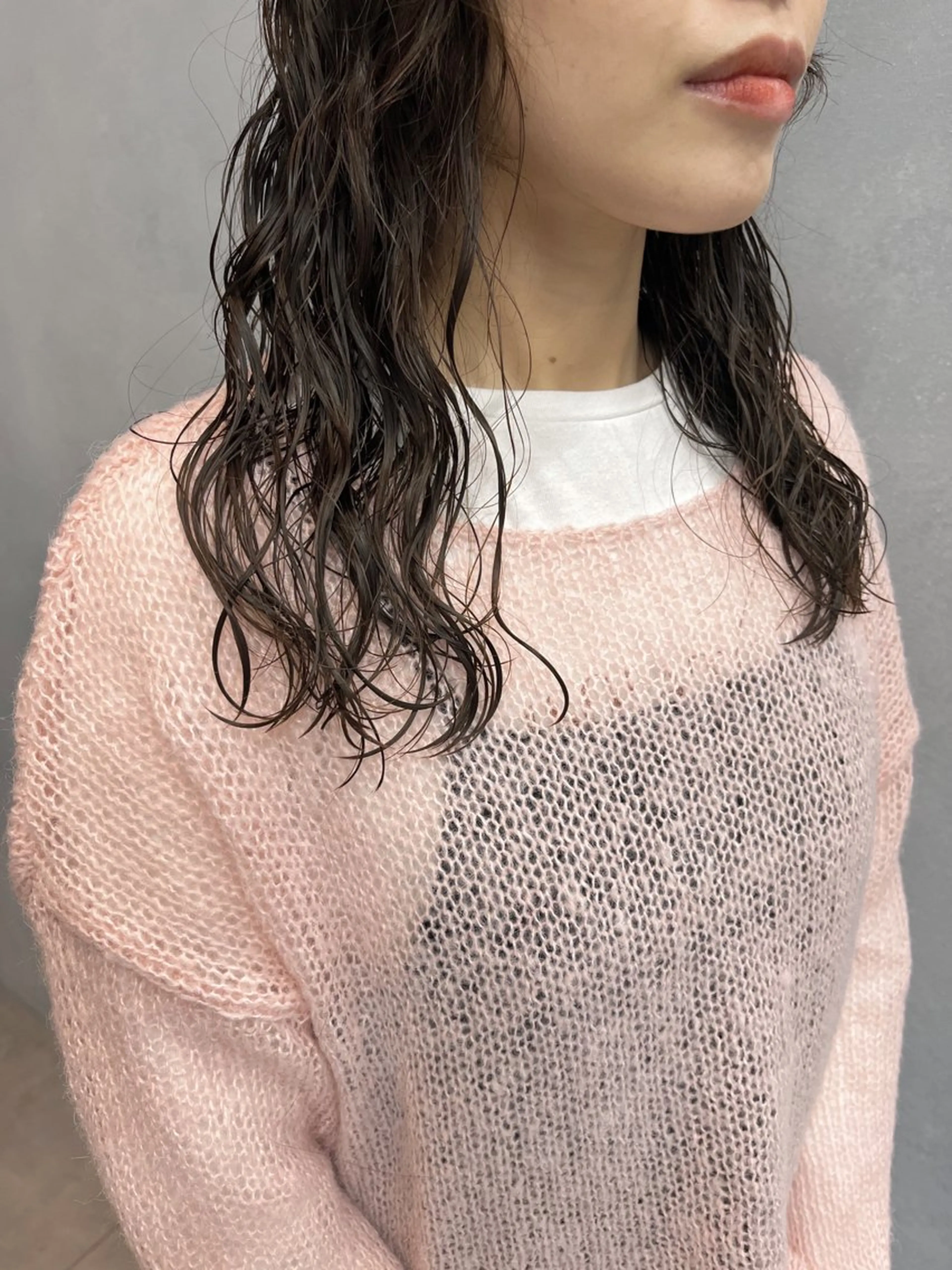 ミディアム パーマ 🦩透明感カラー🦩 makoのヘアスタイル