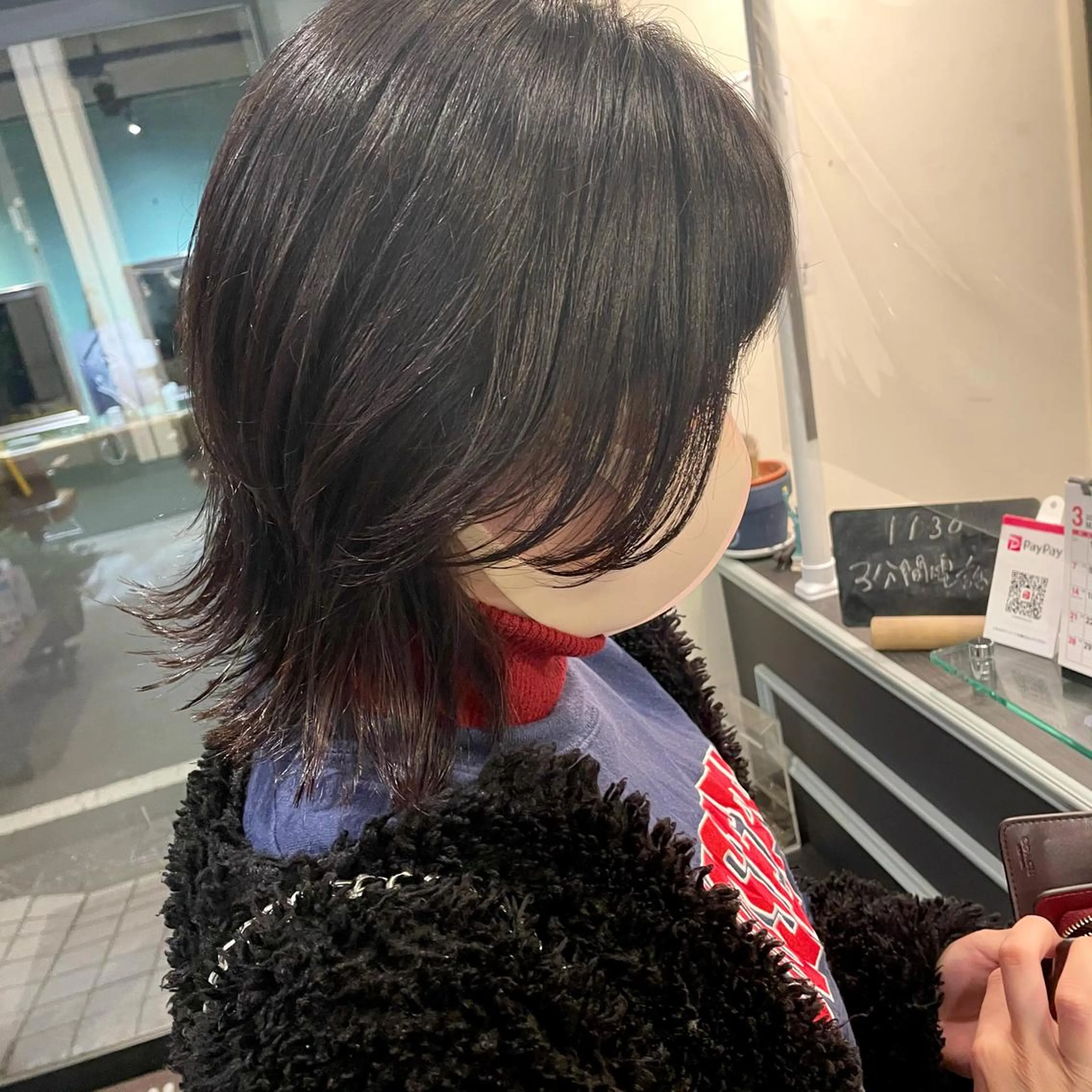 ミディアム スナコザワ レナのヘアスタイル