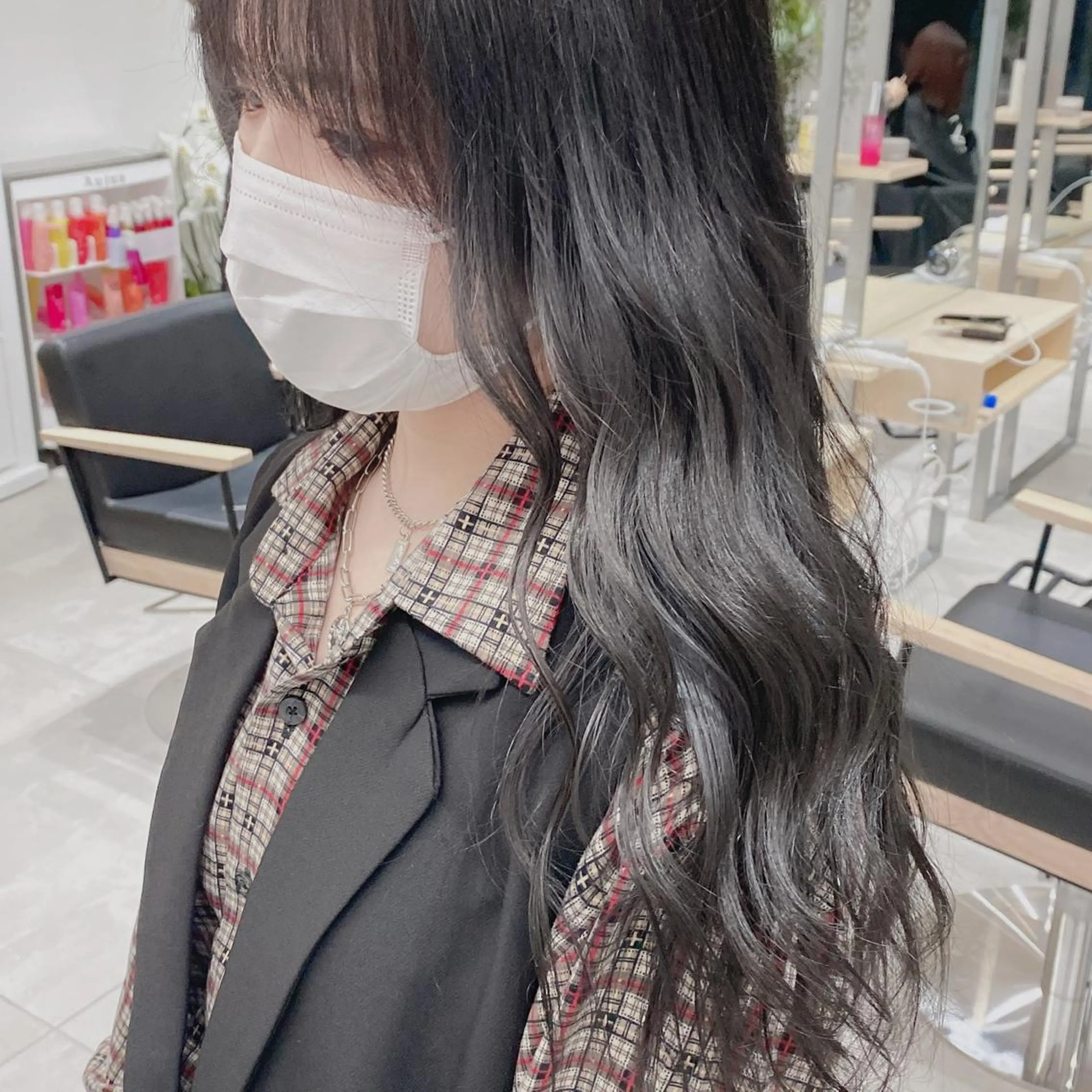 ミディアム カラー ♡透け感カラー 大賀哲平♡のヘアスタイル