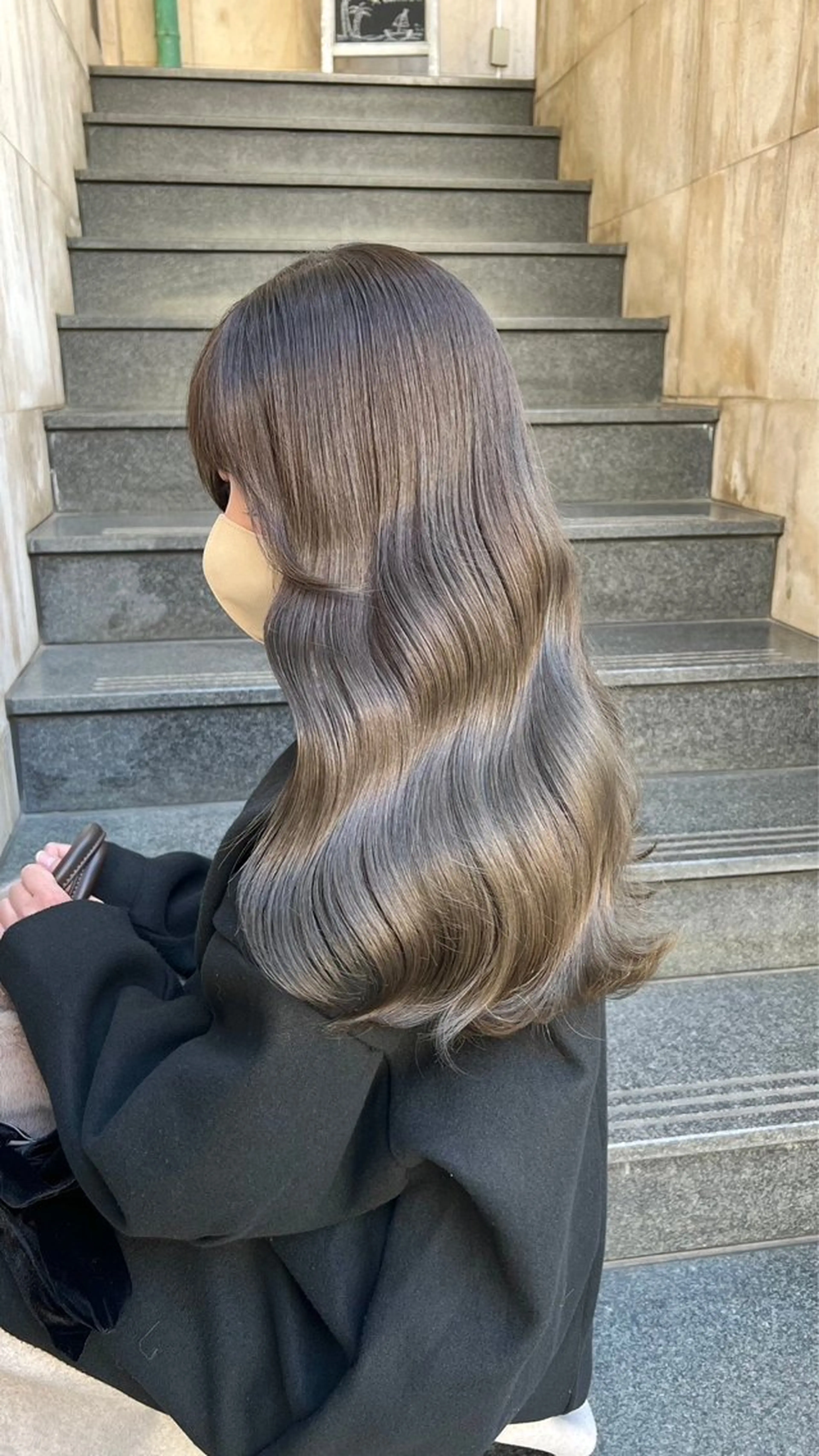 ロング カラー ブリーチ ダブルカラー ハイライトカラー ブリーチなしカラー ハイライト 艶髪/髪質改善/ NATSUKI🍯のヘアスタイル