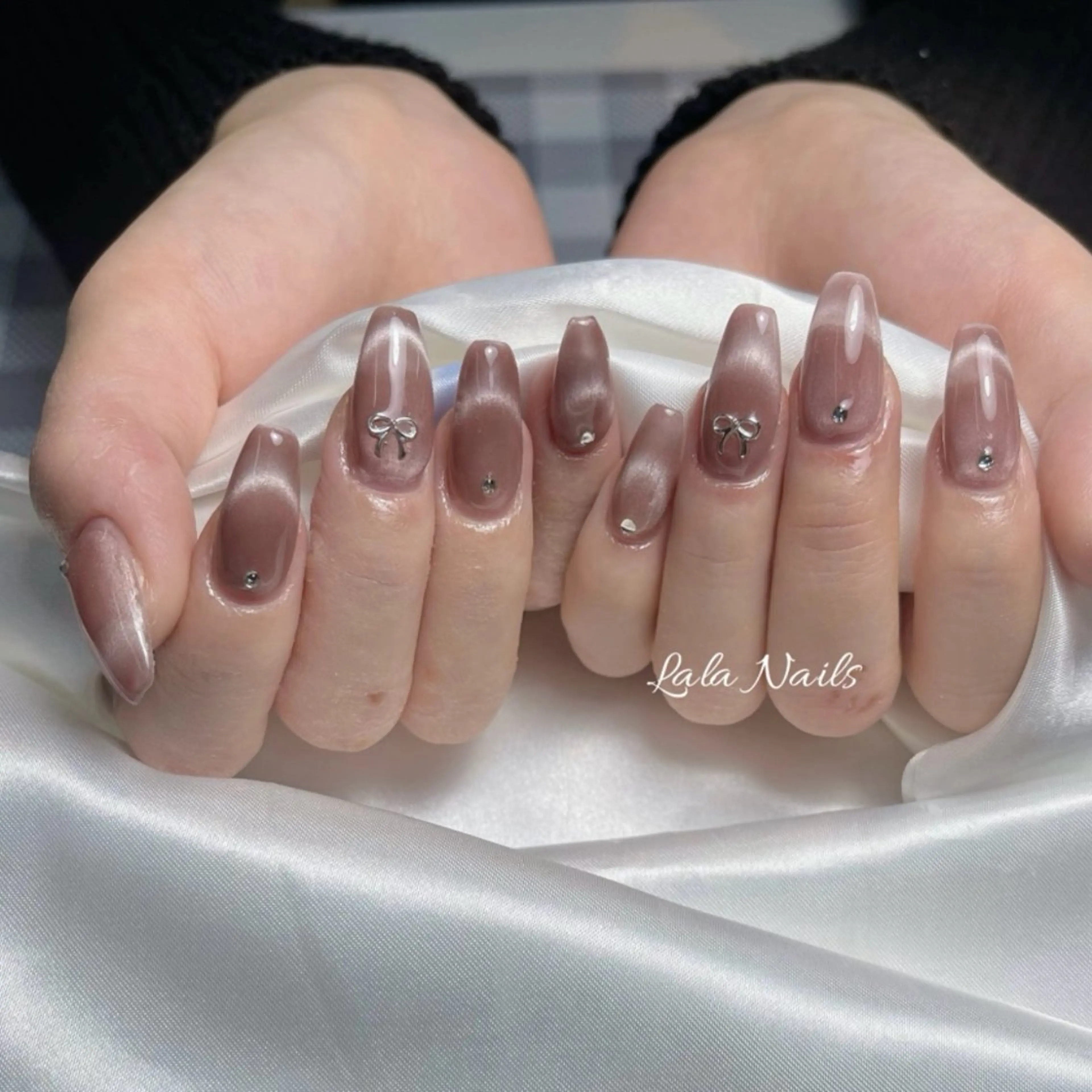 ネイル アートネイル チークネイル フレンチネイル グラデーション ハート Lala Nails所属・Lala Nailsのネイルデザイン