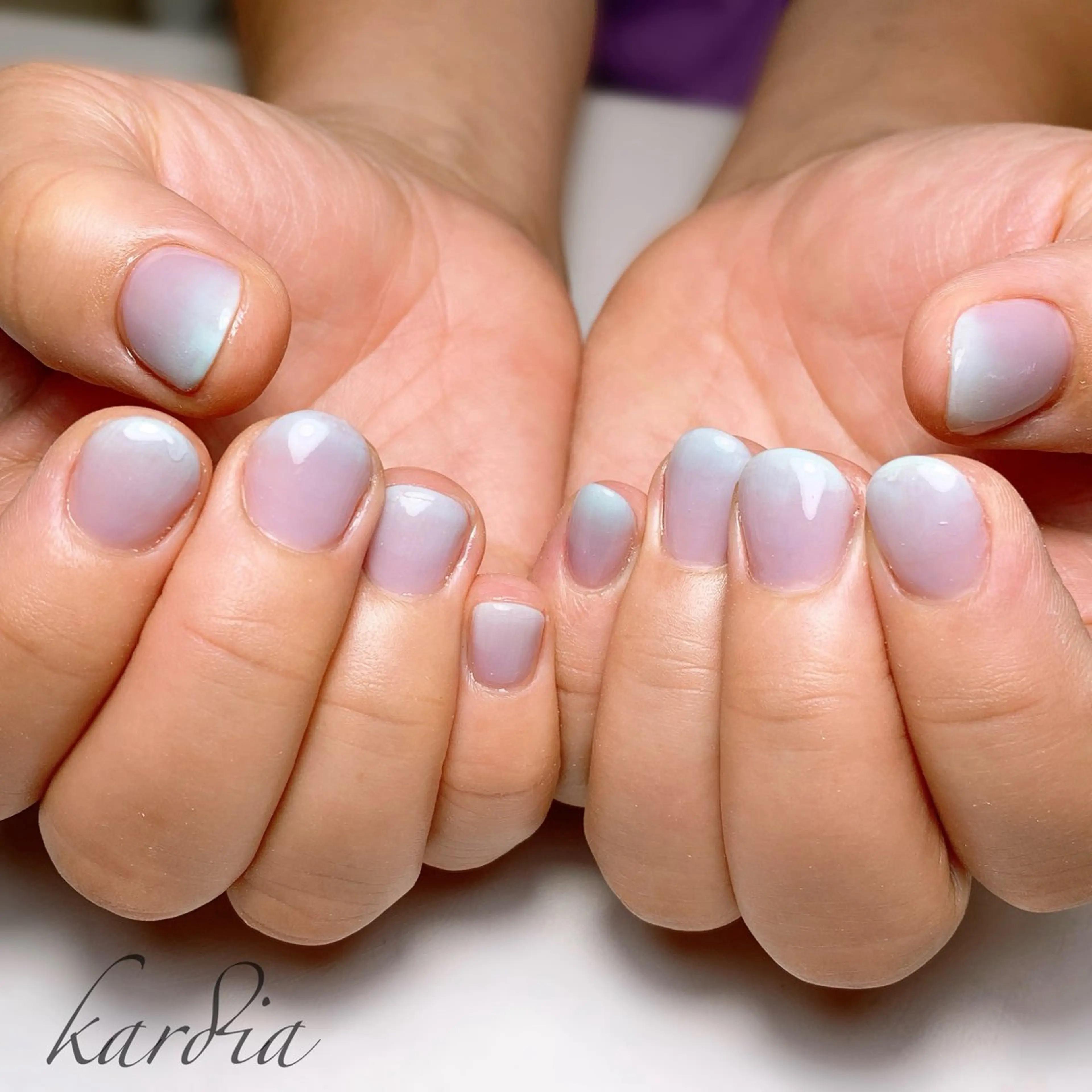 ネイル ハンドネイル καρδιά -ｶﾙﾃﾞｨｱ-のネイルデザイン