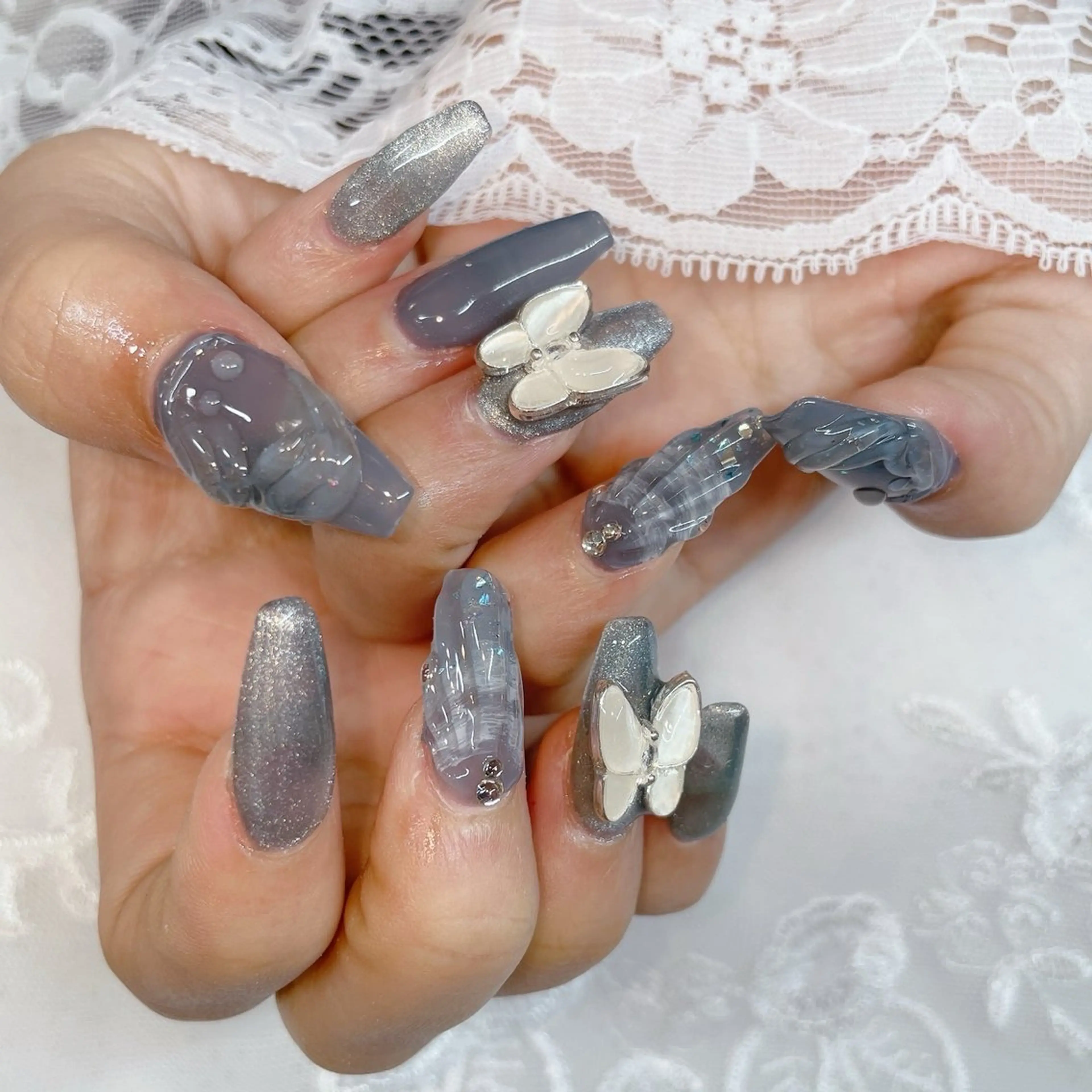 ネイル ハンドネイル ハンドケア 💜MIYA nail川崎店のネイルデザイン
