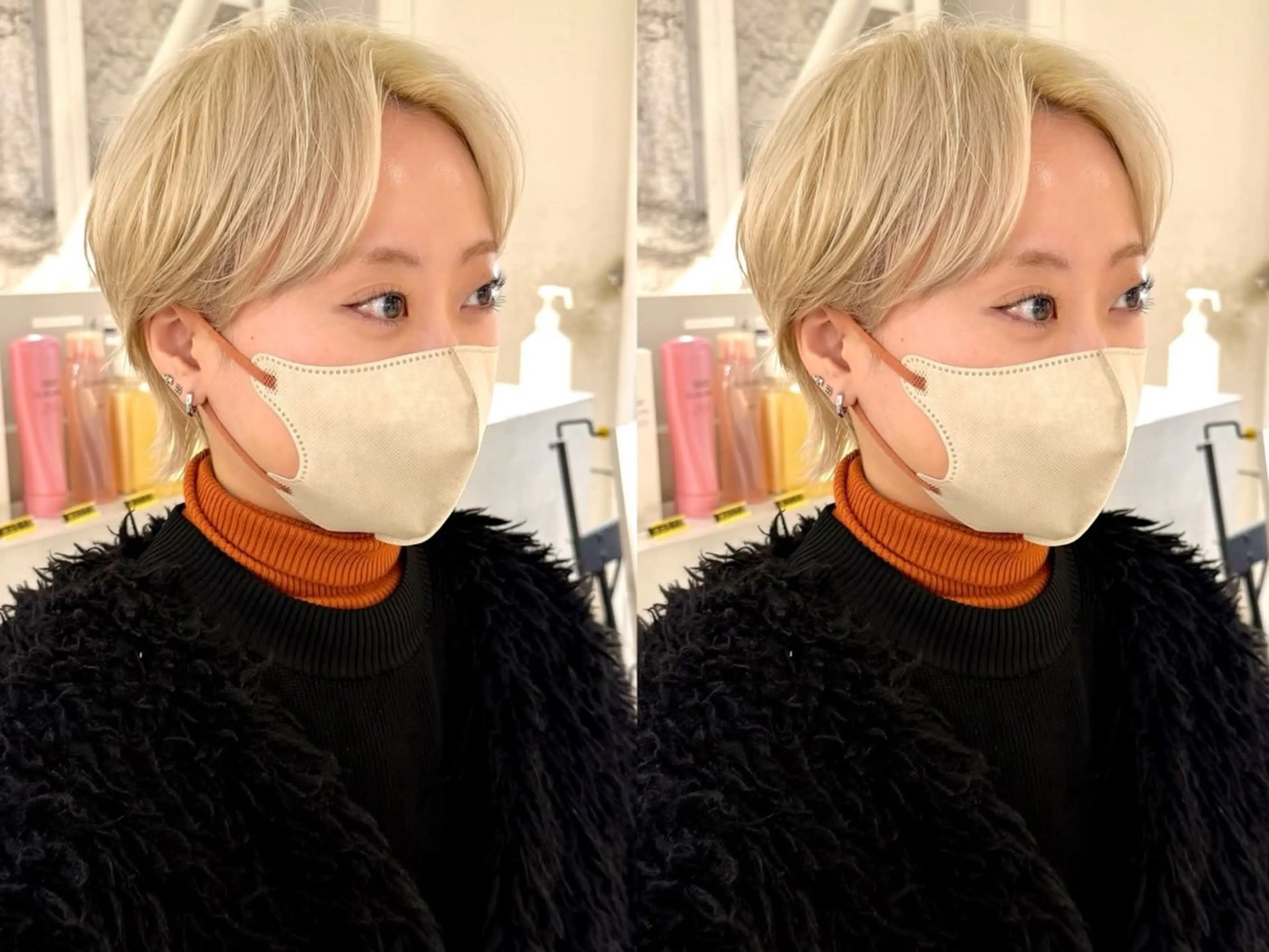 ショート ヘアカラー 骨格診断で絶対可愛い ✨丸みショート✨凌弥のヘアスタイル