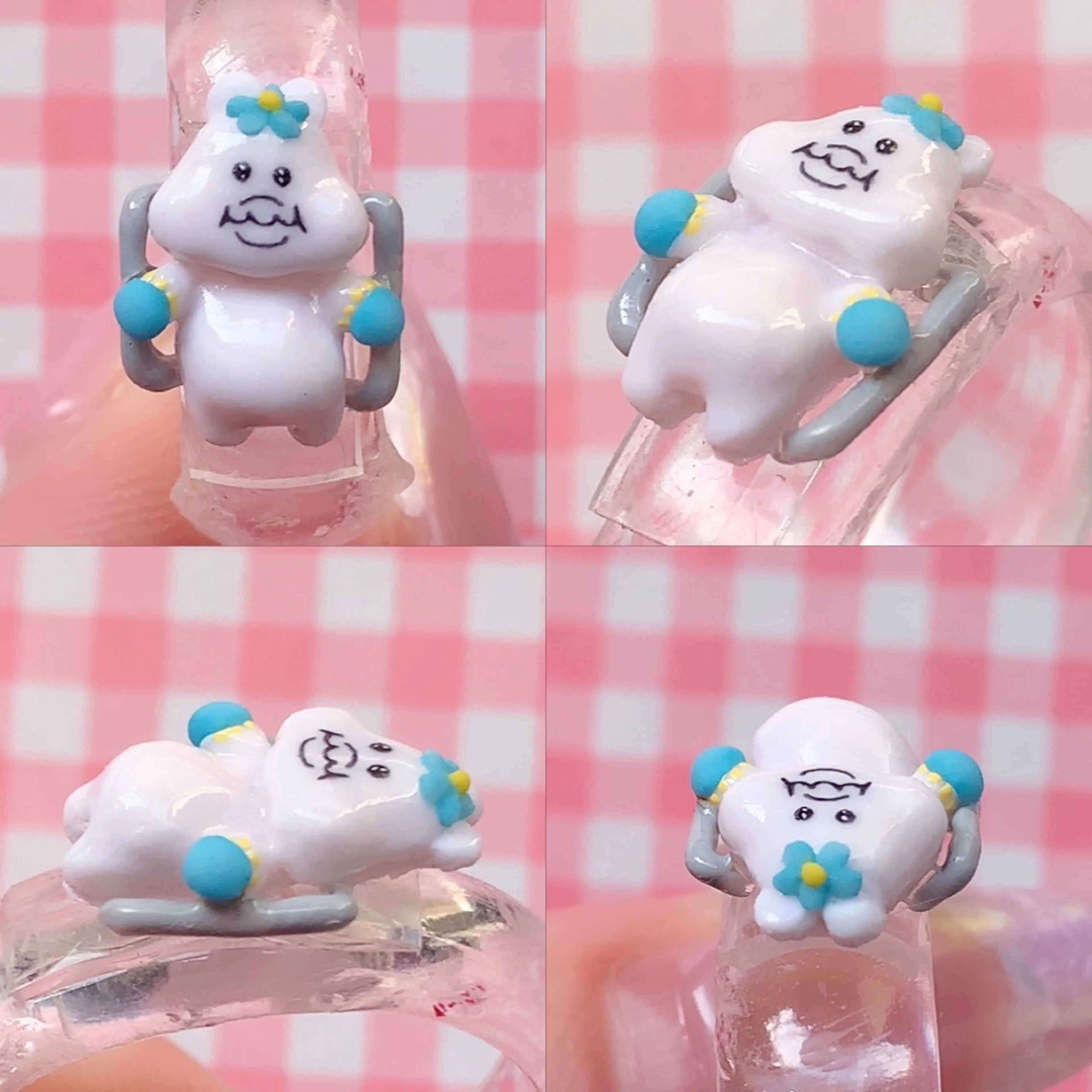 ネイル アートネイル ぷっくりネイル シェアサロンLei.g(レイジー)所属・3Dアートネイル💗 都築レナのネイルデザイン