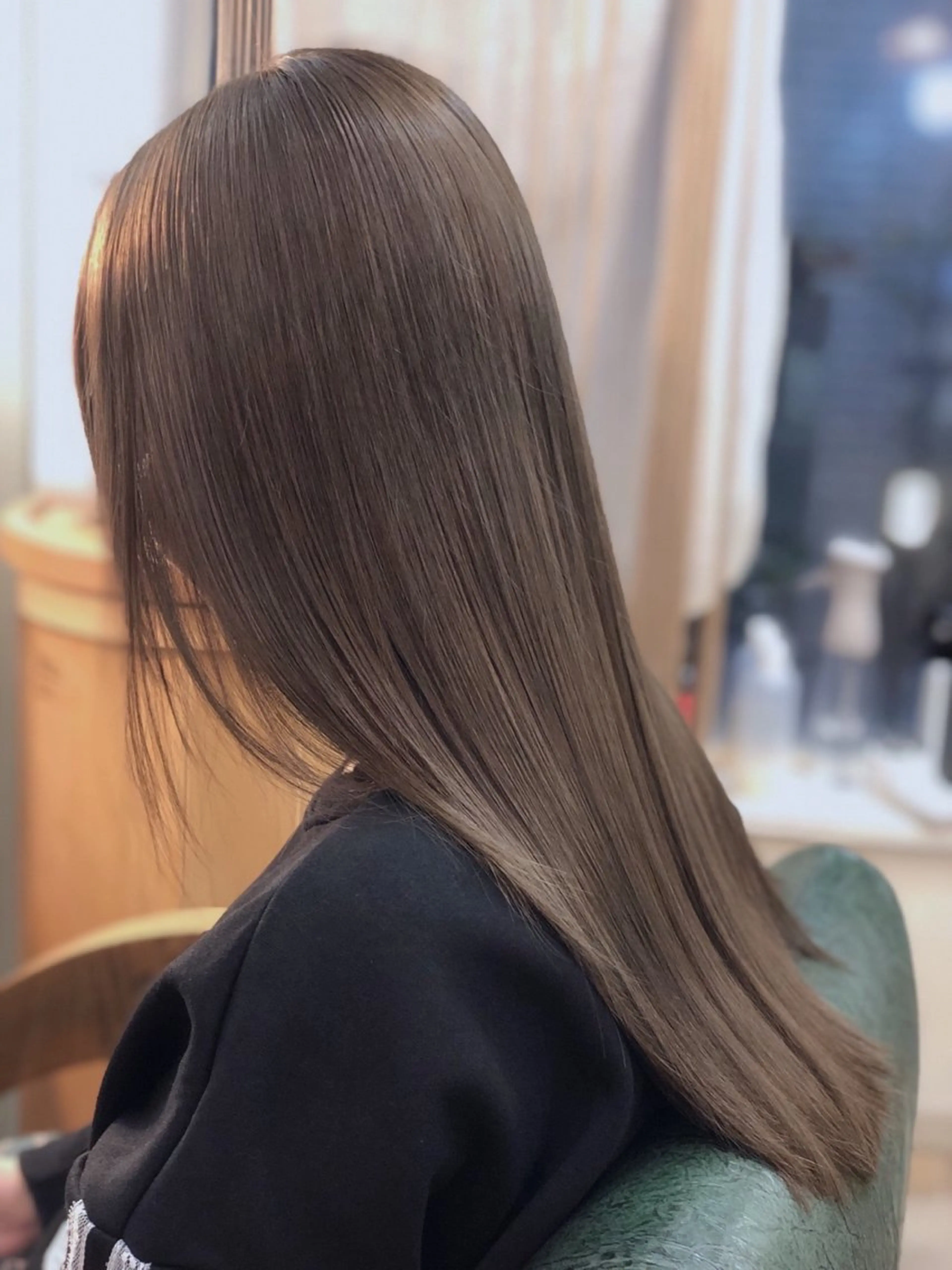 ロング ヘアカラー ❤︎大人シック ベージュrihoのヘアスタイル