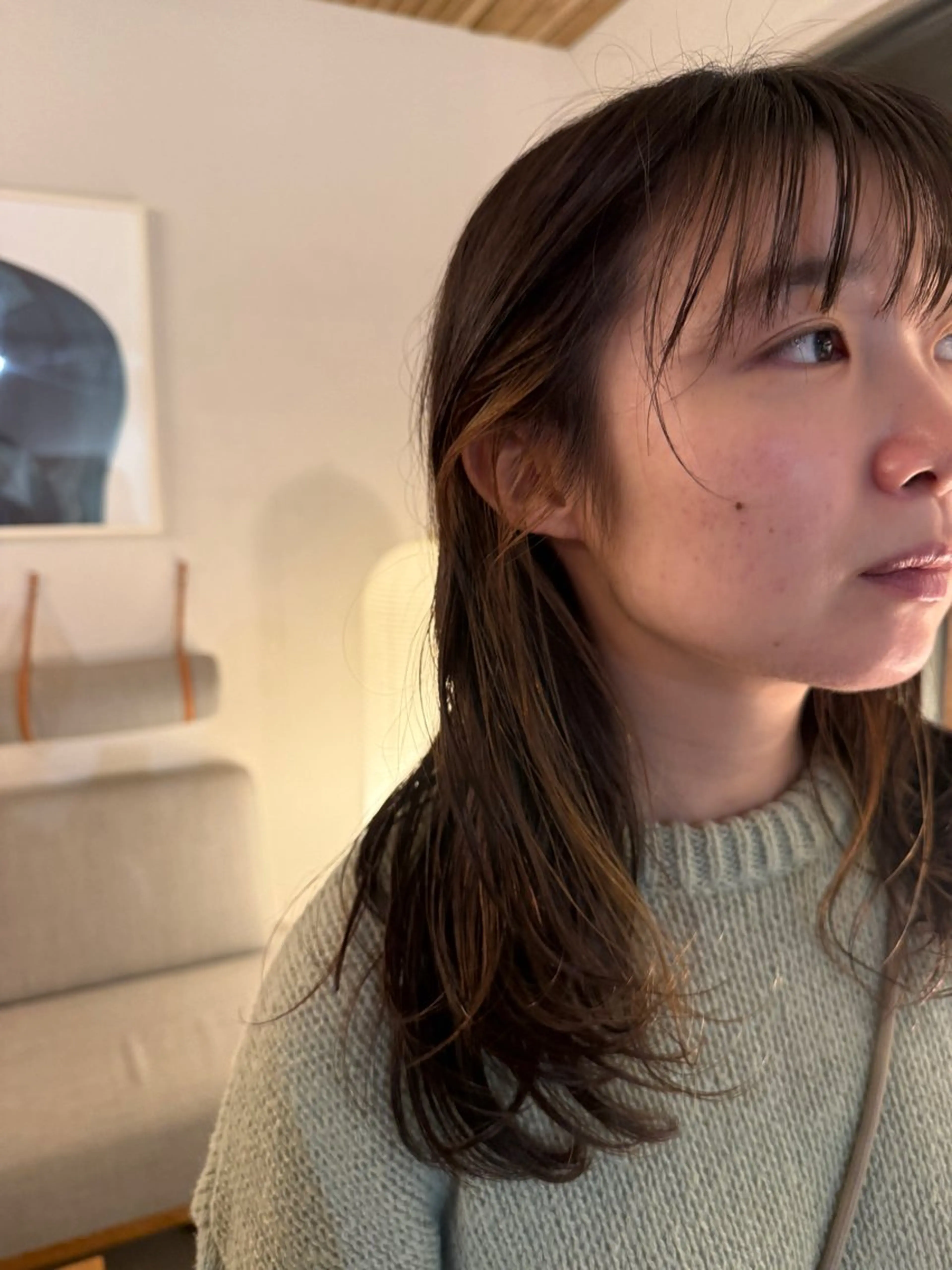 ミディアム カラー ベージュカラー ヘアカラー casi所属・メンズパーマ／ボブ 星本広海のヘアスタイル