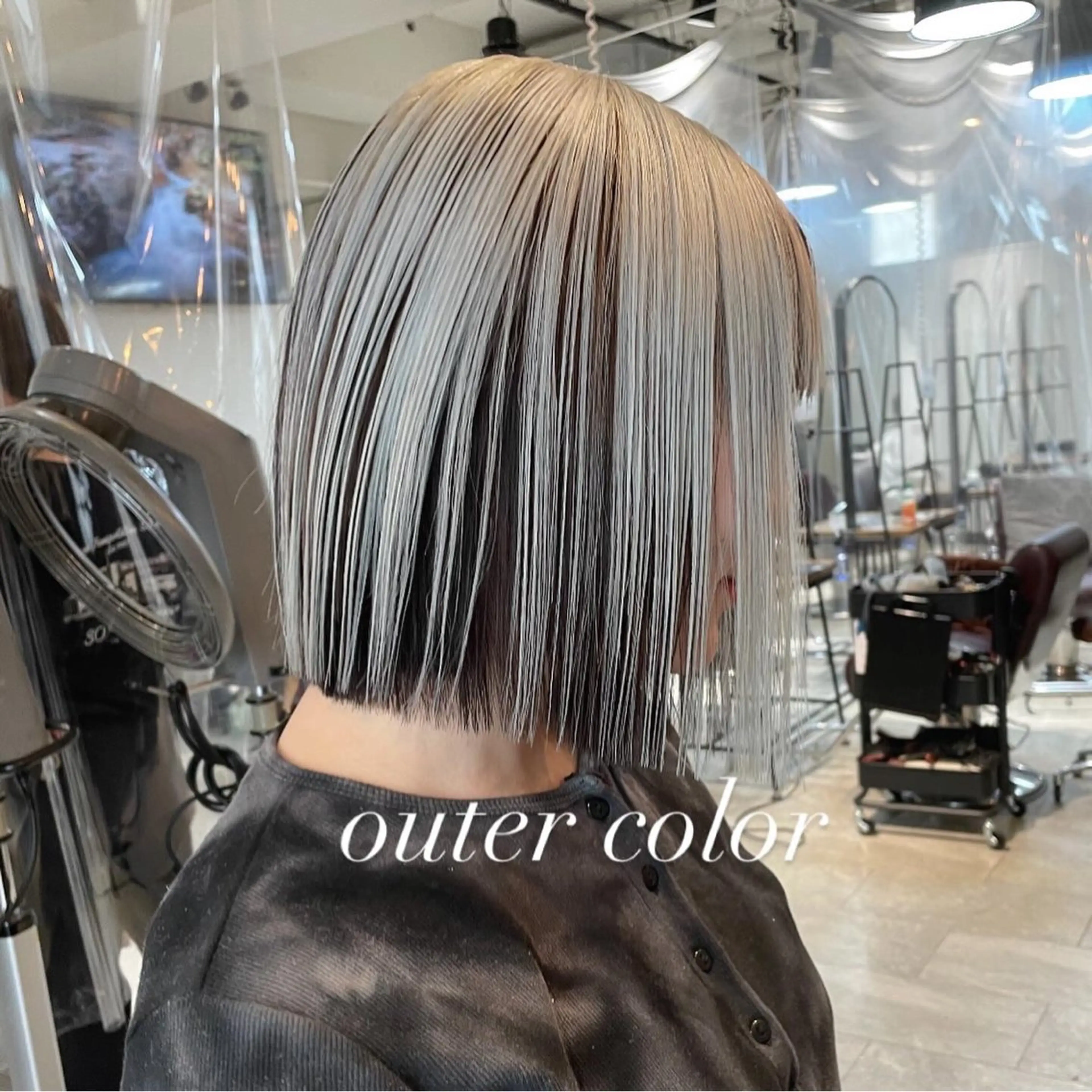 ミディアム カラー カット ヘアカラー トリートメント ヘアセット 💜ハイトーン💛 マジカルかいちゃんのヘアスタイル