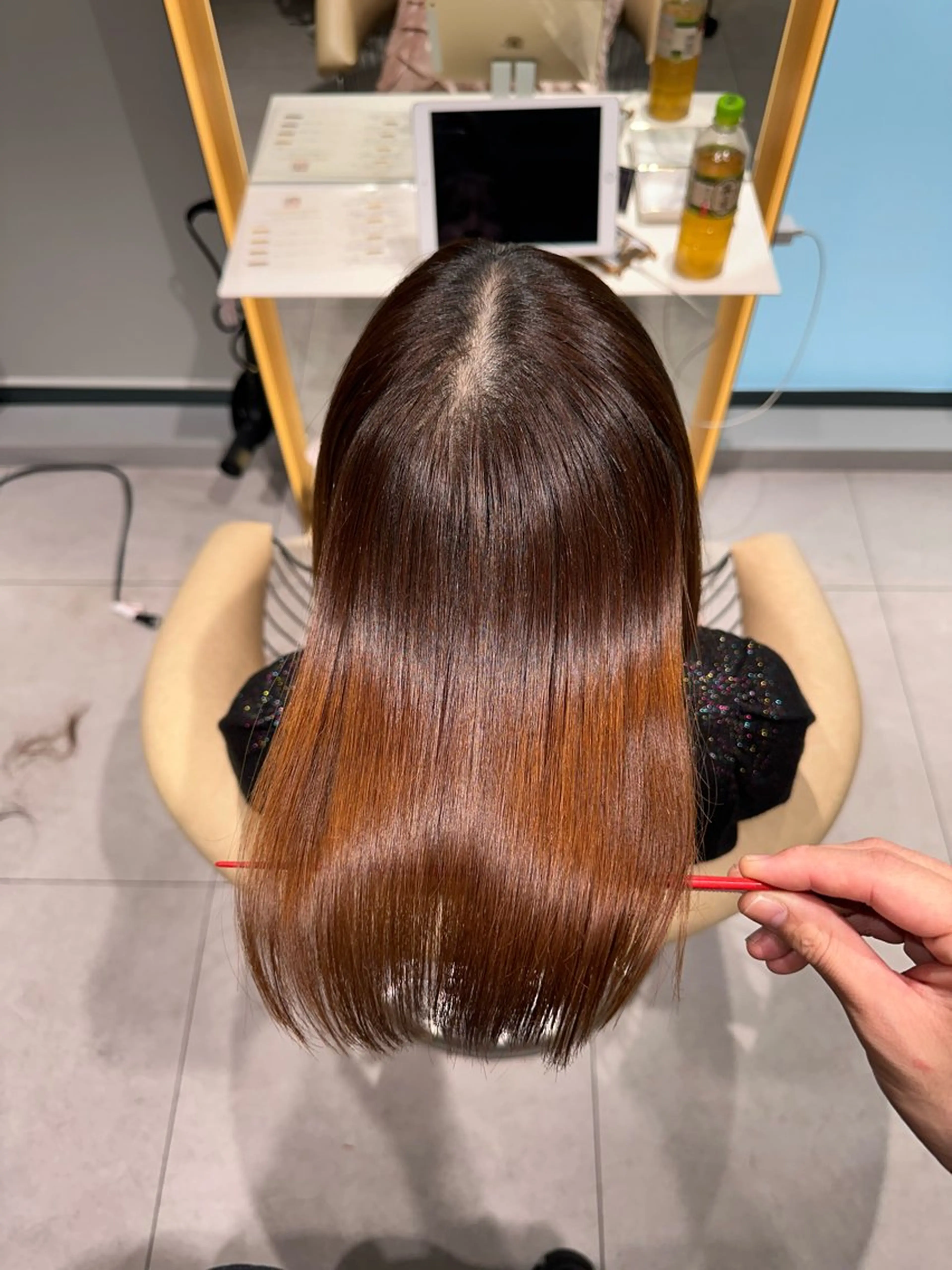 セミロング 縮毛矯正 トリートメント ✨髪質改善特化✨副 店長椎葉信乃介のヘアスタイル