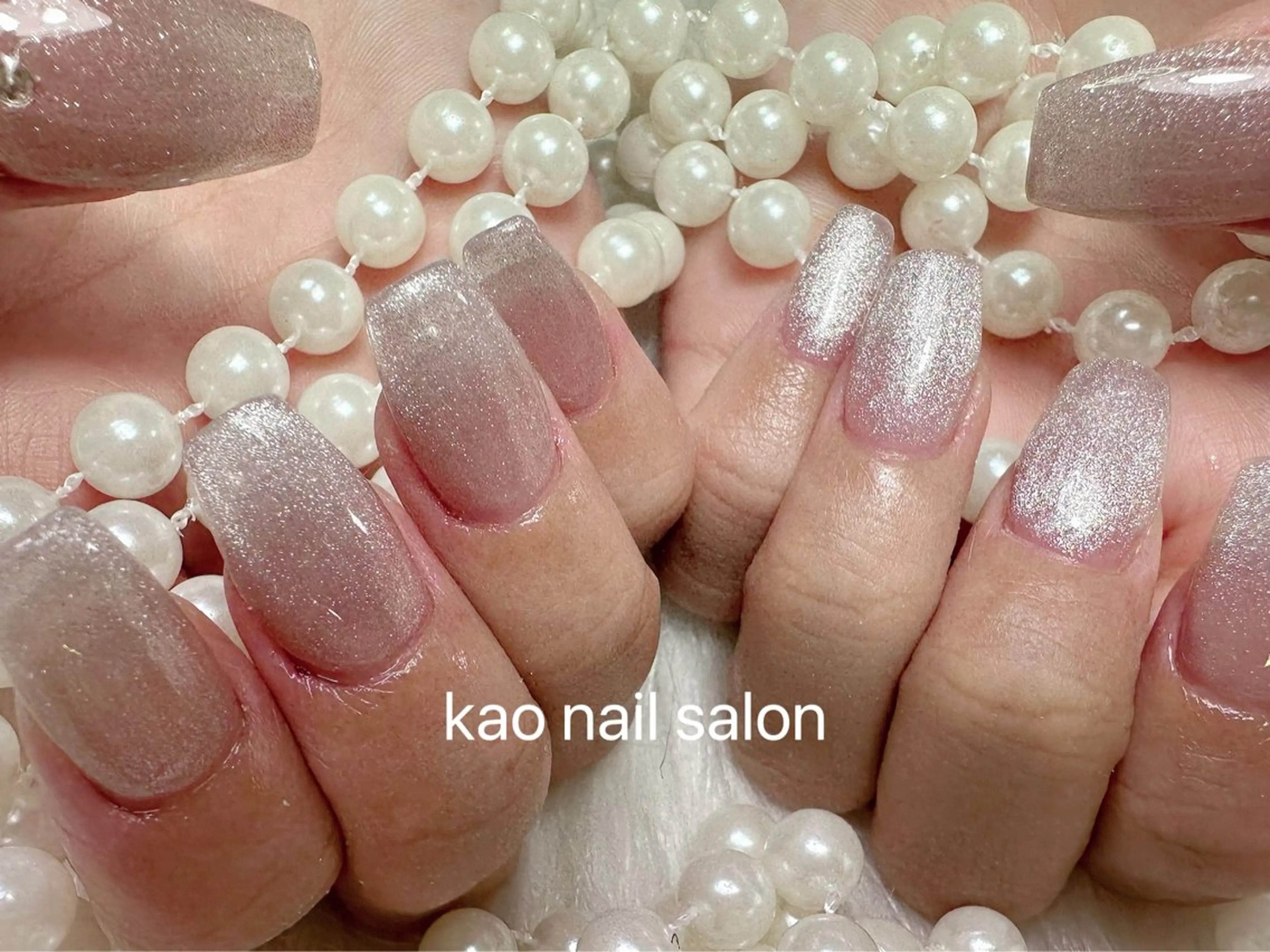 ネイル kao nail マグネット/長さだしのネイルデザイン