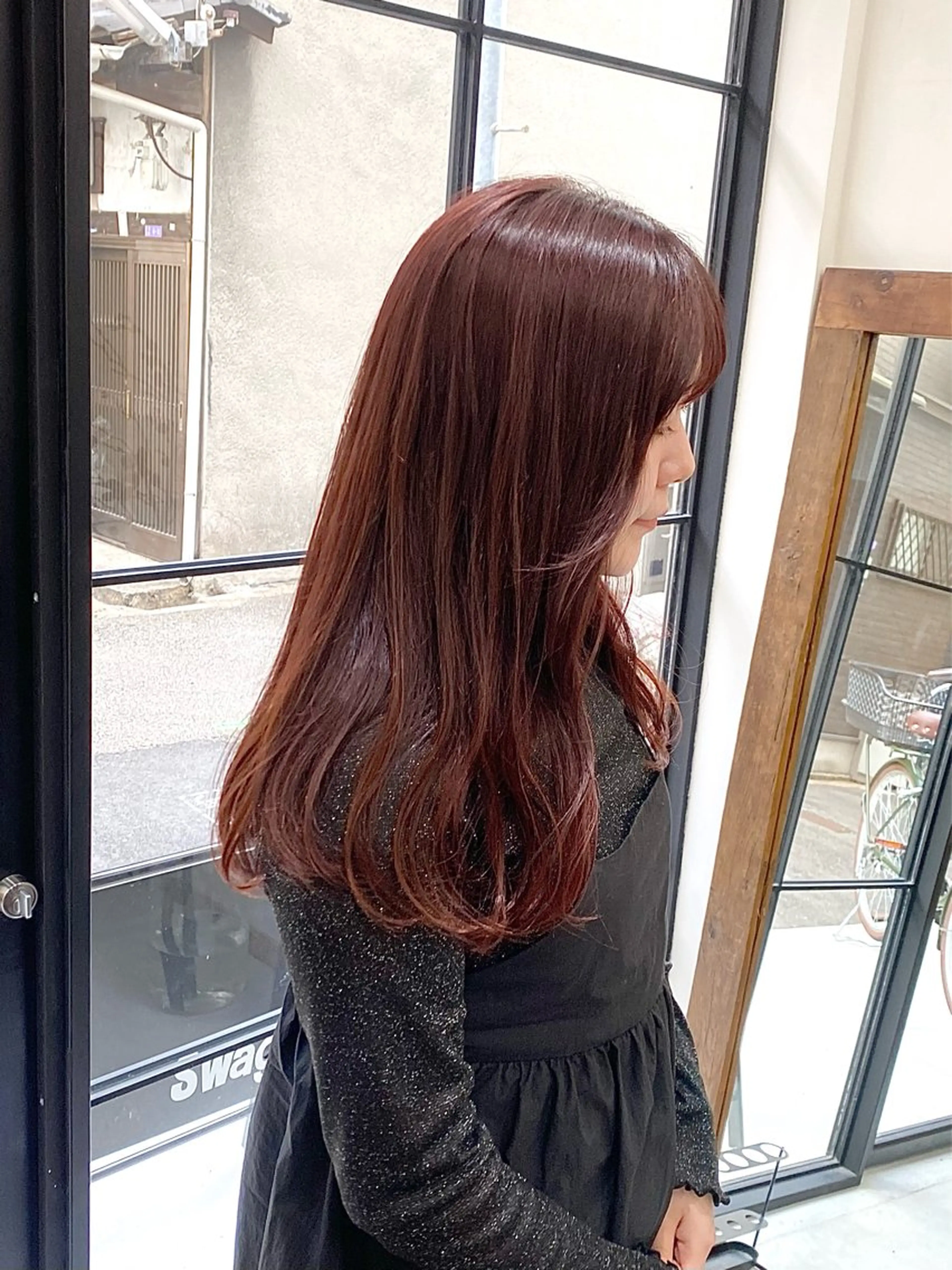 セミロング カラー ヘアアレンジ カット ヘアカラー トリートメント ハル🌸柔色/ ブリーチなし/艶髪のヘアスタイル