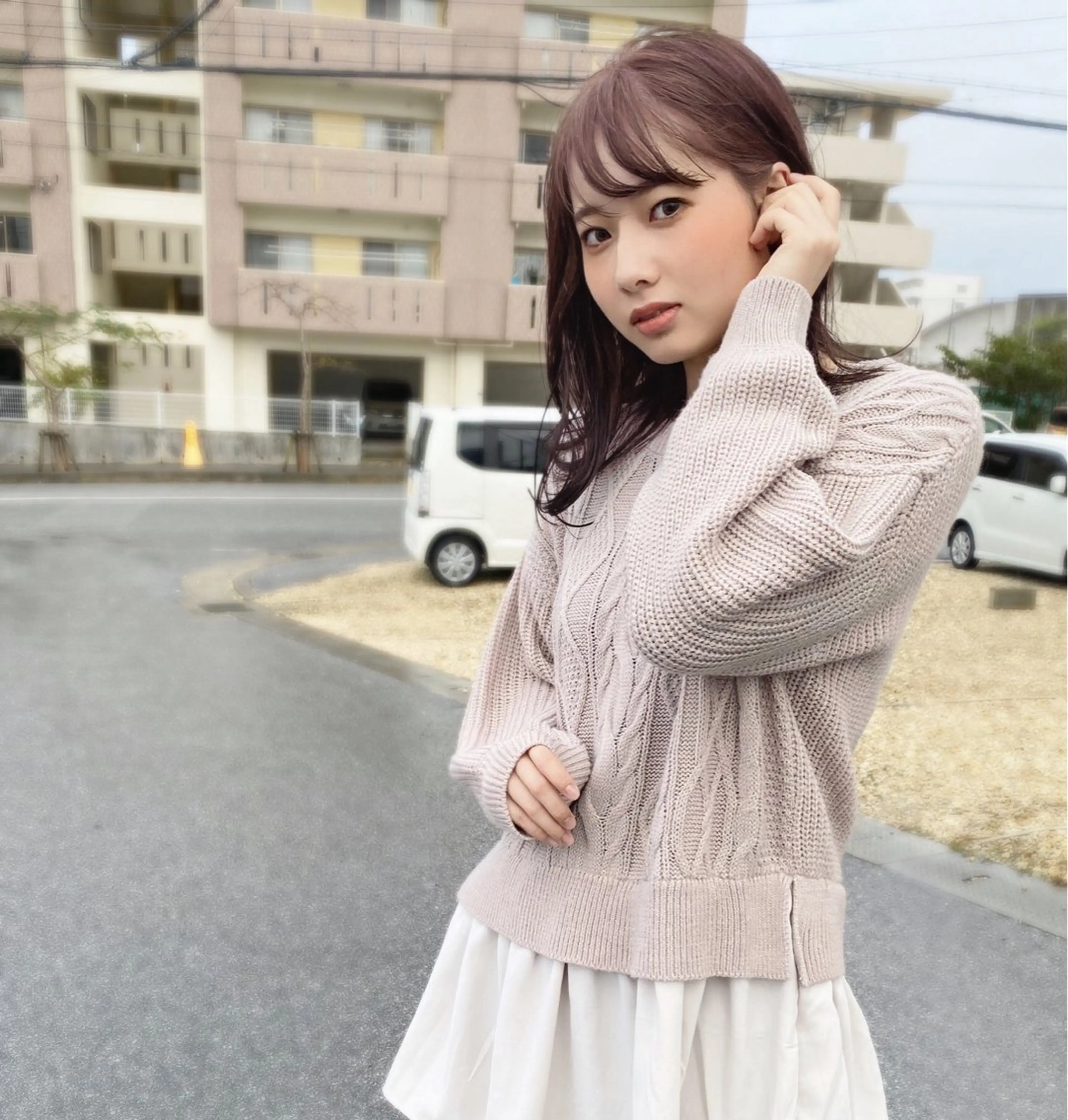ミディアム カラー イルミナカラー カット ヘアカラー grand juteのヘアスタイル