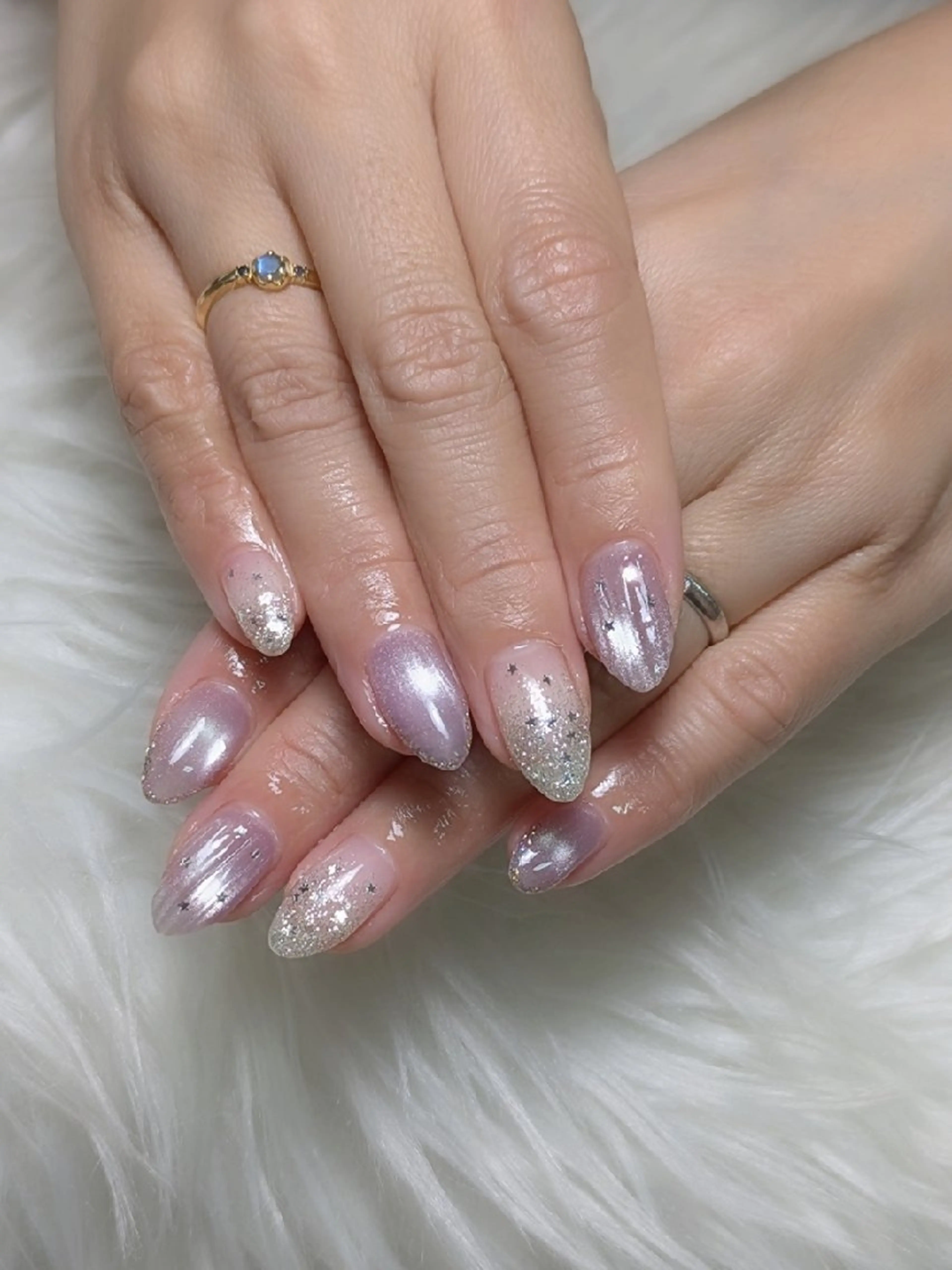 ネイル フットネイル ジェルネイル マグネットネイル 春ネイル ハンドネイル m&pPrivate nailsalonのネイルデザイン