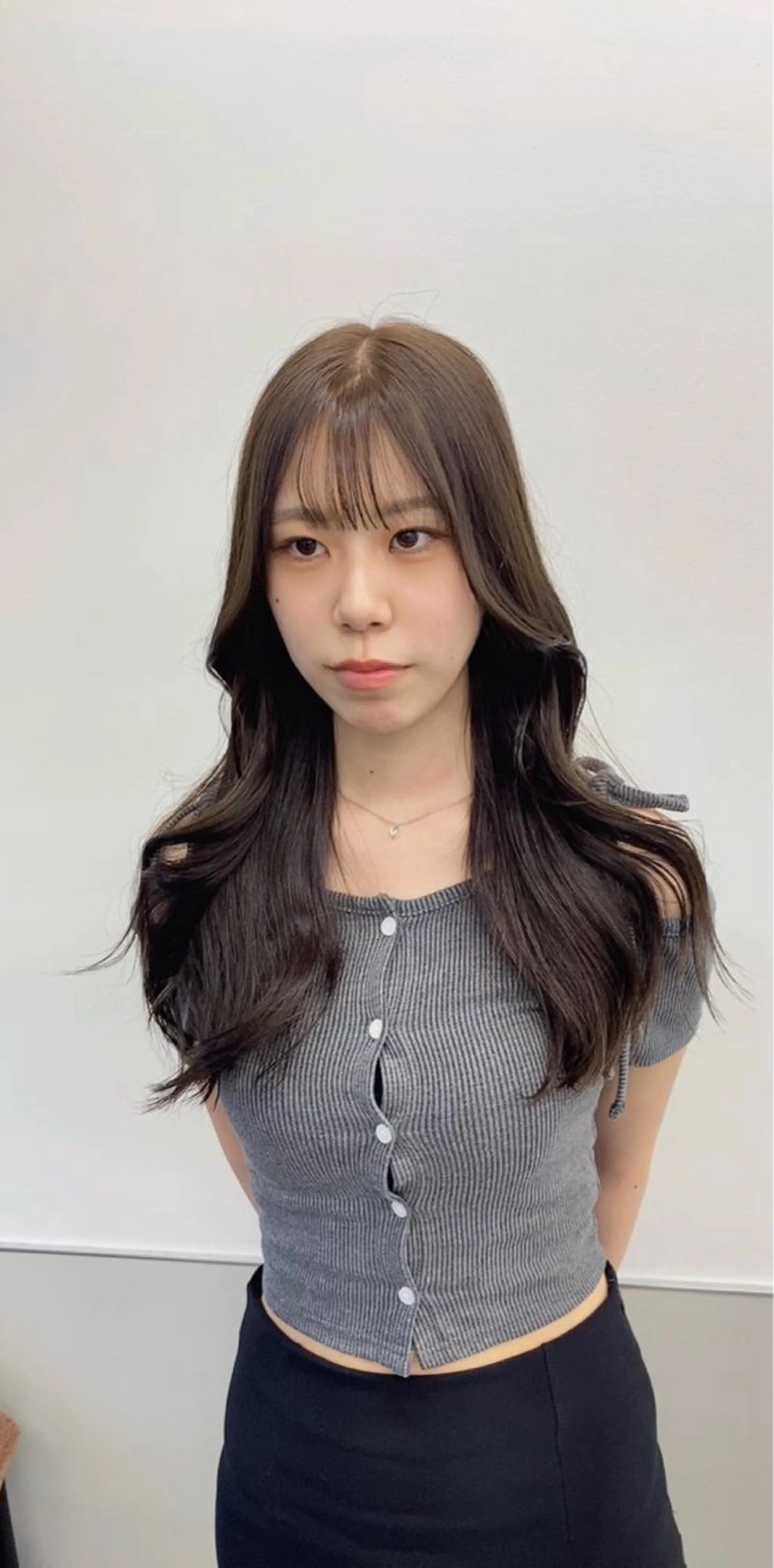 ロング カラー レイヤーカット ワンホンレイヤー GO TODAY シェアサロン 町田店所属・韓国ヘア🇰🇷 スズキのヘアスタイル