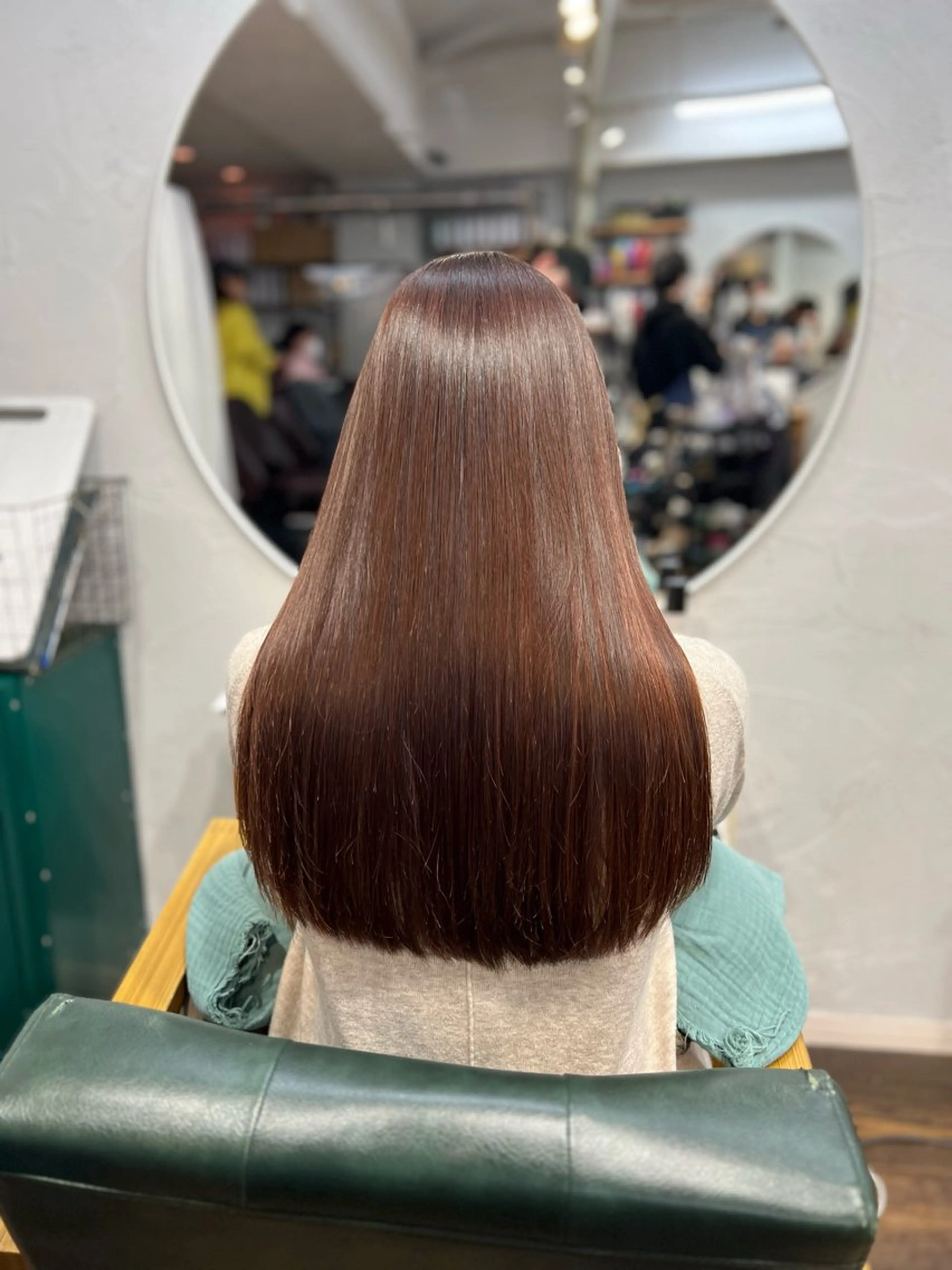 ロング 縮毛矯正 cuore/ みく/艶カラーのヘアスタイル