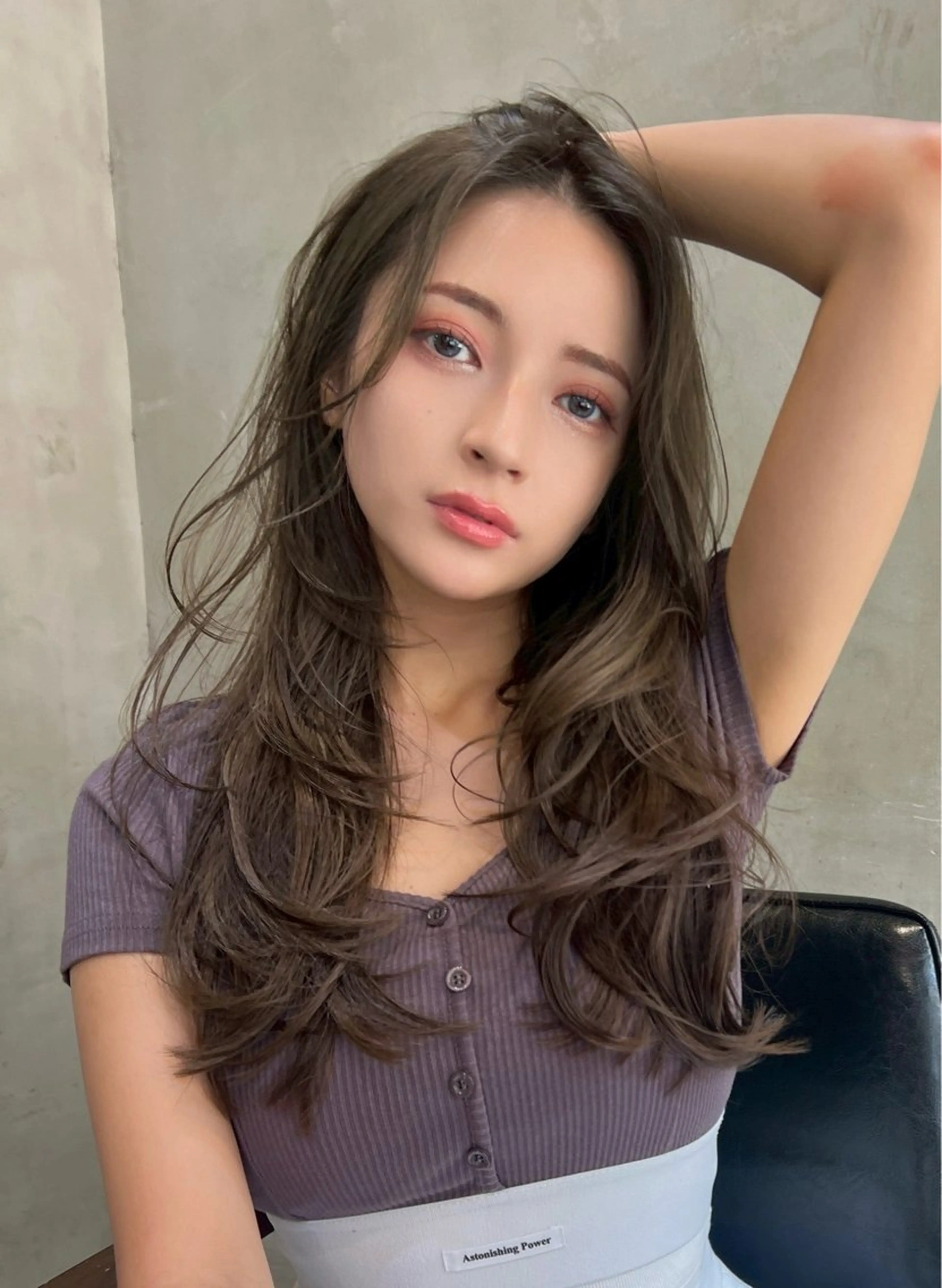 セミロング カラー カット ヘアカラー トリートメント 艶髪ナチュラル/ レイヤー🍀RYOのヘアスタイル