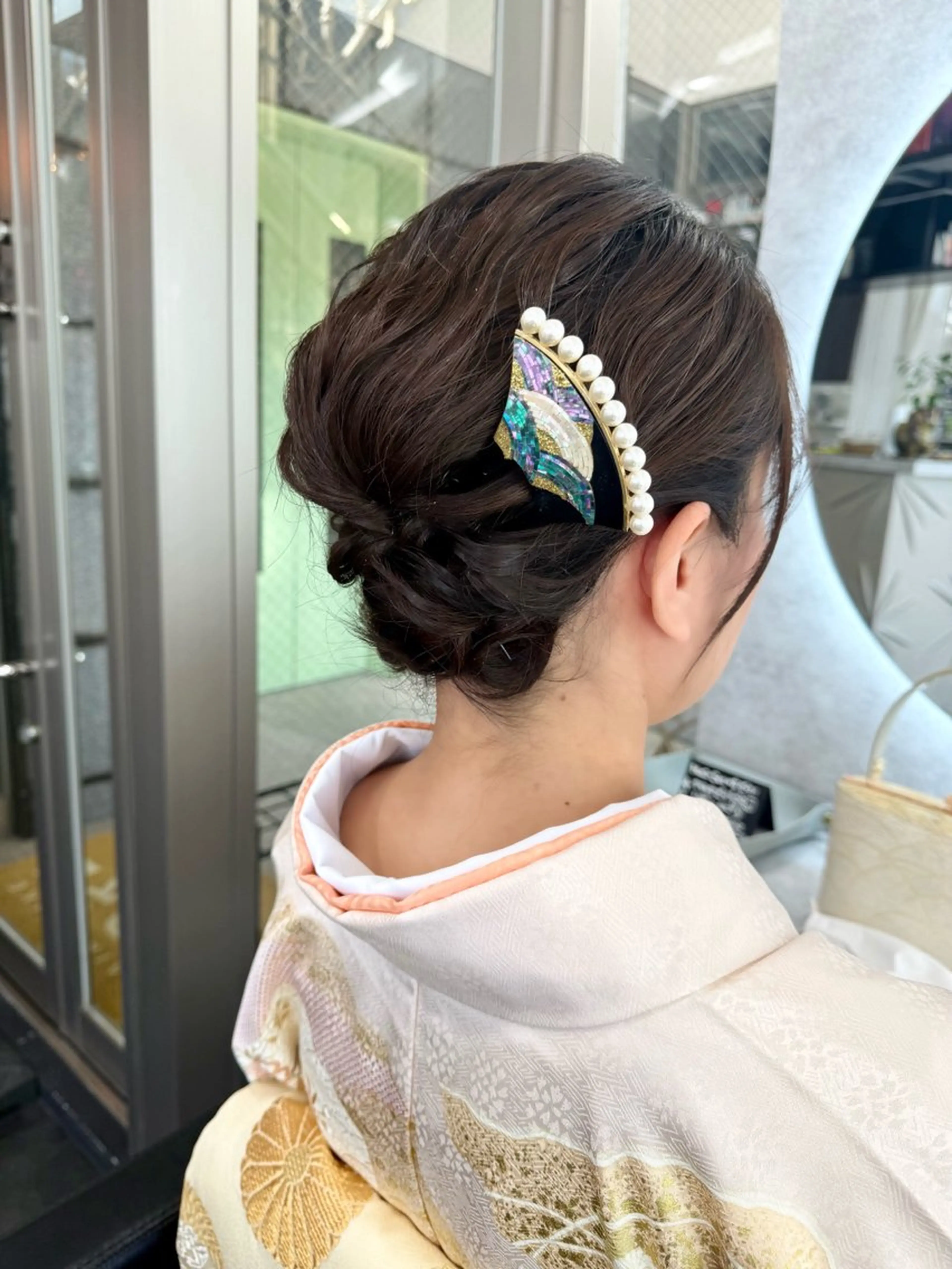 ミディアム ヘアアレンジ ボブ COREblanc ゆきの／表参道 原宿のヘアスタイル