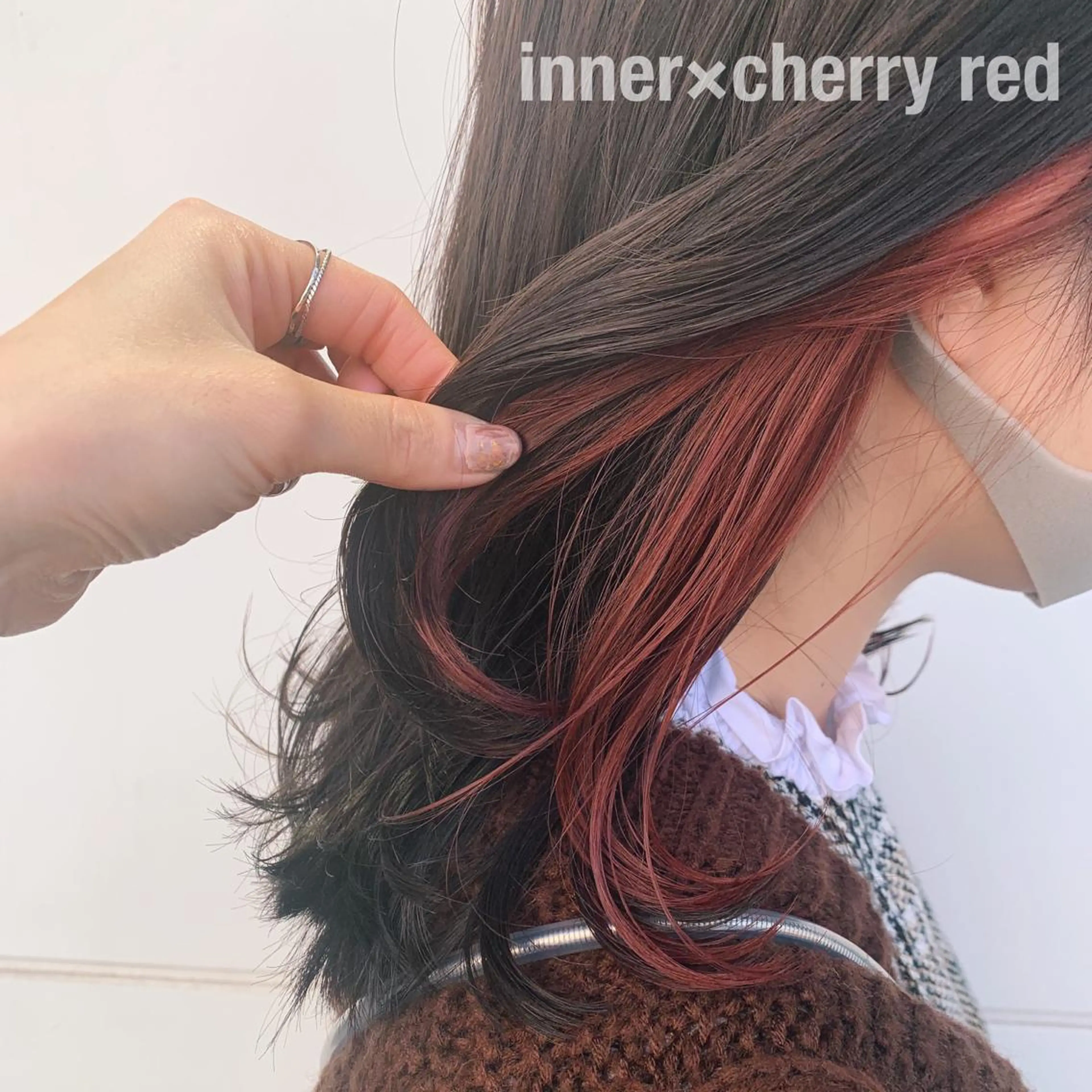 ミディアム カラー カット ヘアカラー トリートメント RINA🧤 デザインとボブのヘアスタイル
