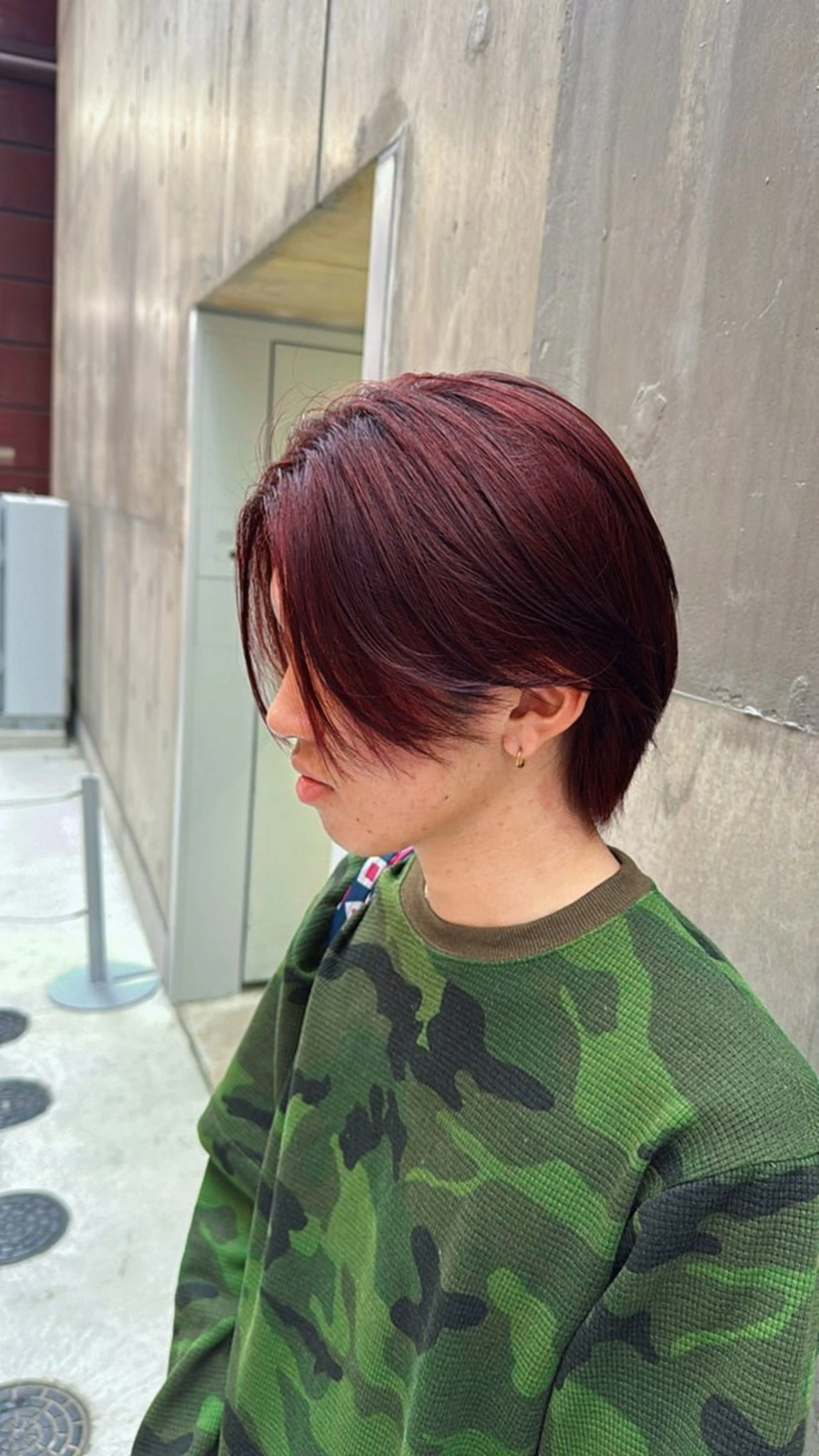 ショート カラー ブラウンカラー ピンクカラー ピンクブラウン 中根 永遠のヘアスタイル