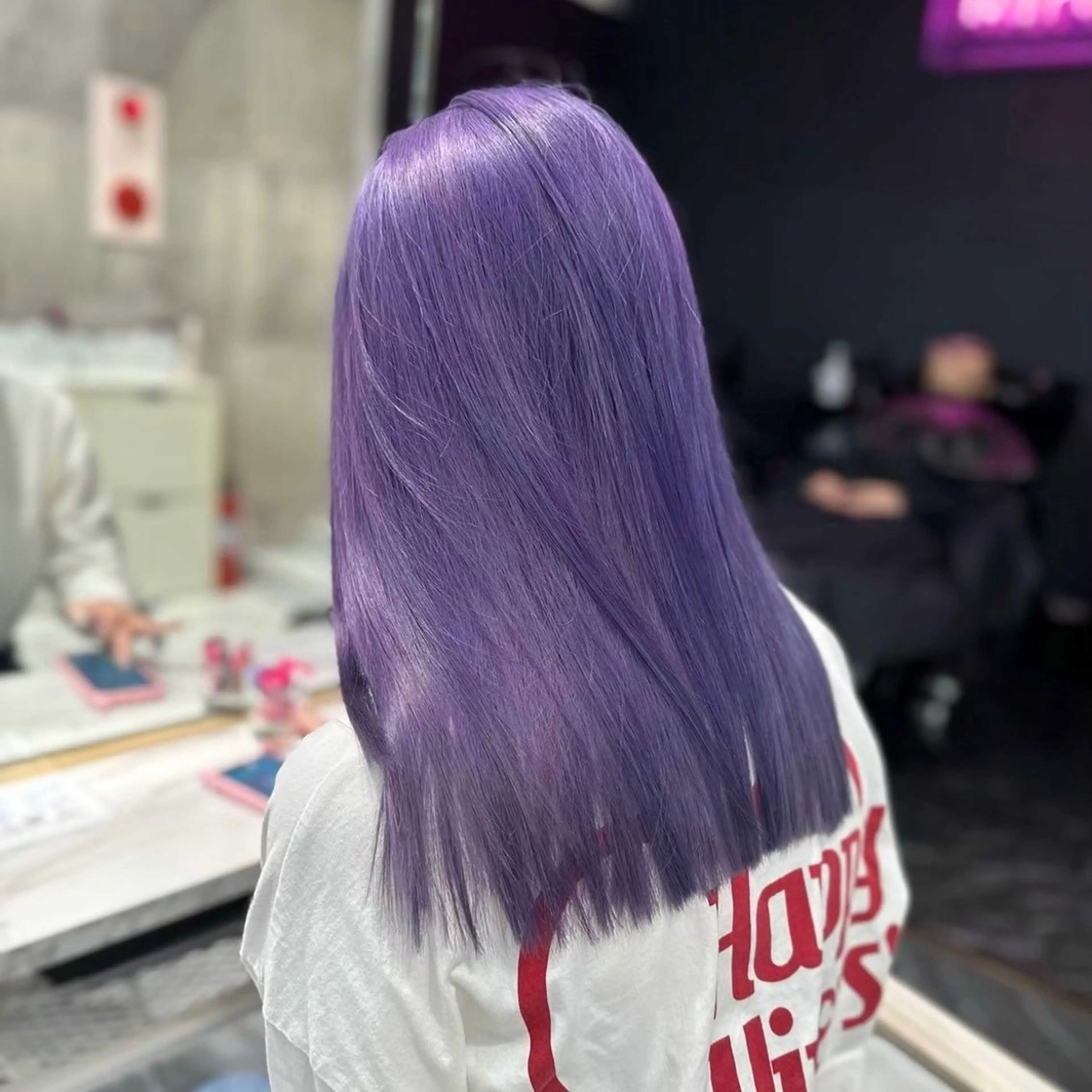 セミロング カラー カット♡ブリーチ ♡NANAMIのヘアスタイル