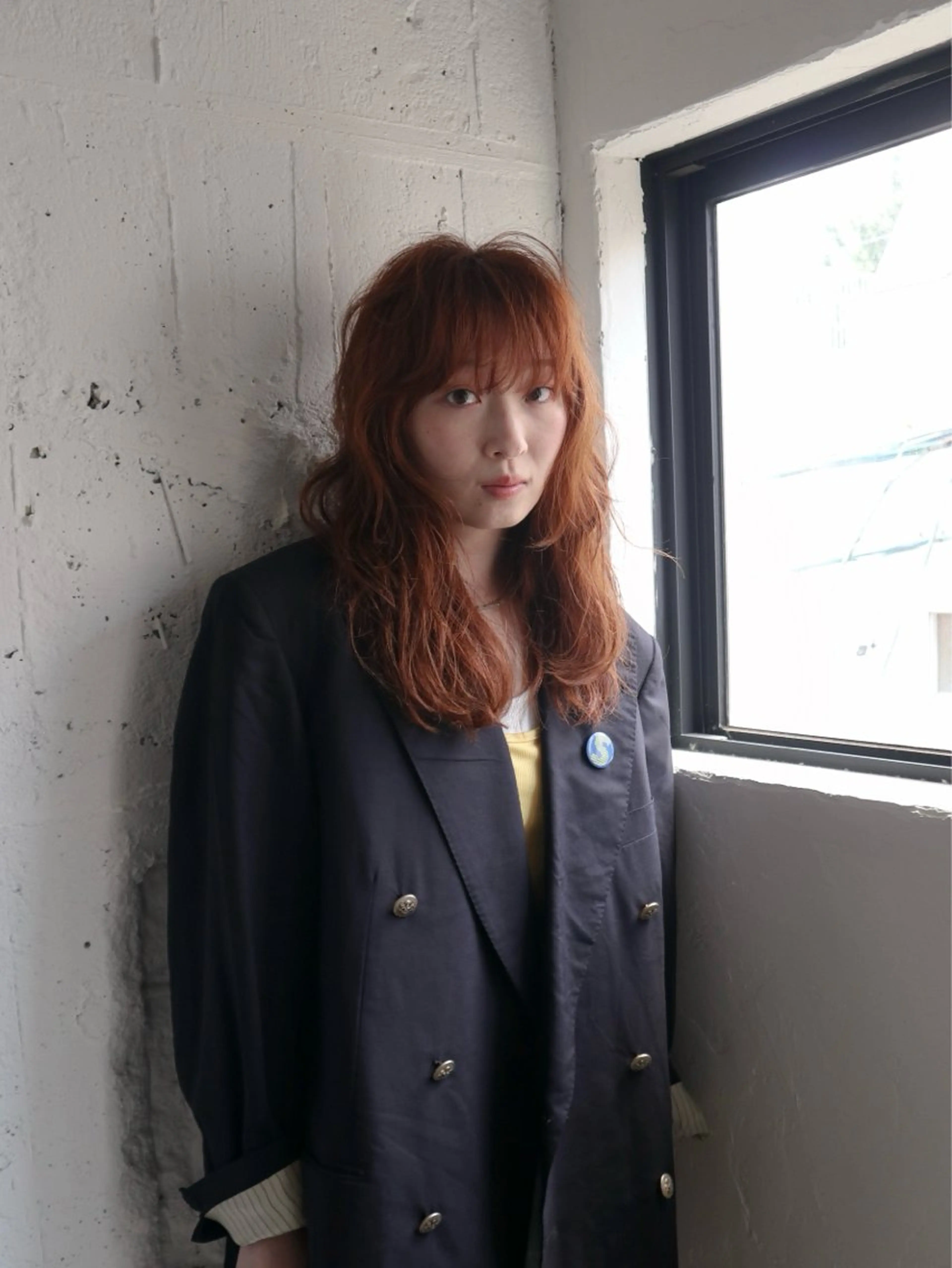 ロング ヘアカラー 中川 楓馬のヘアスタイル