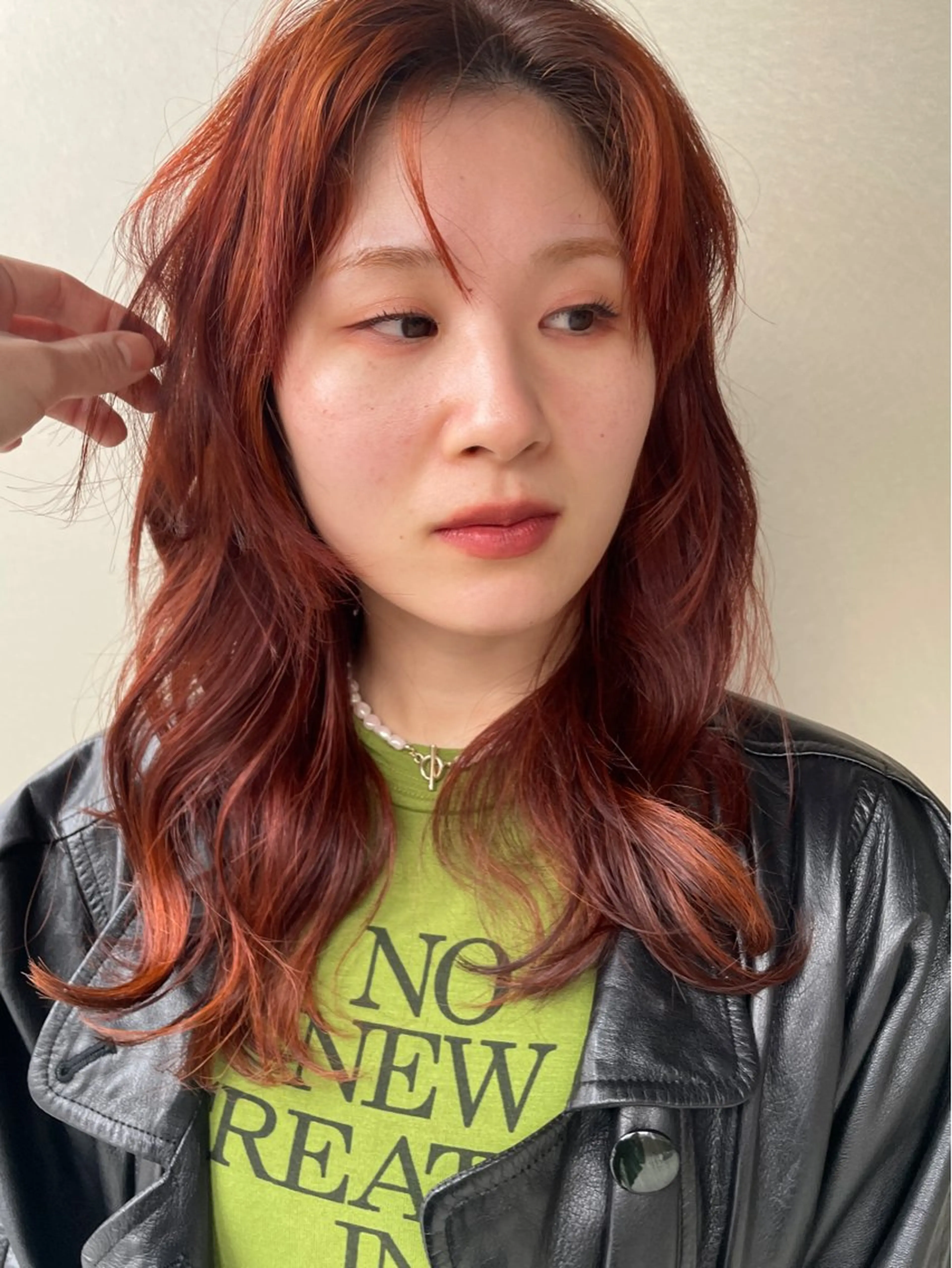 ミディアム カラー ヘアアレンジ 吉田一輝 外国人パーマのヘアスタイル