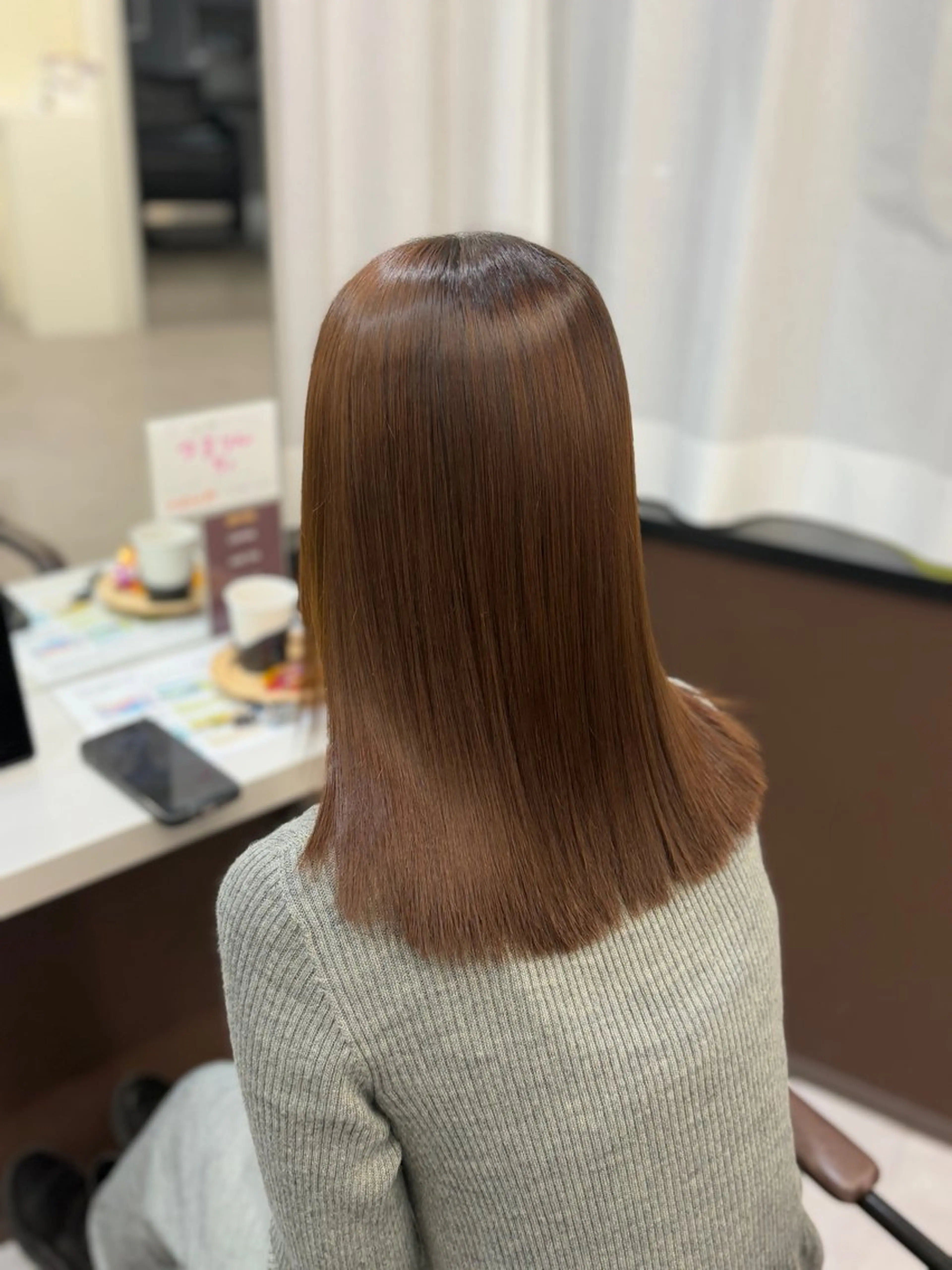 ミディアム 韓国×髪質改善カラー 💎hinaのヘアスタイル