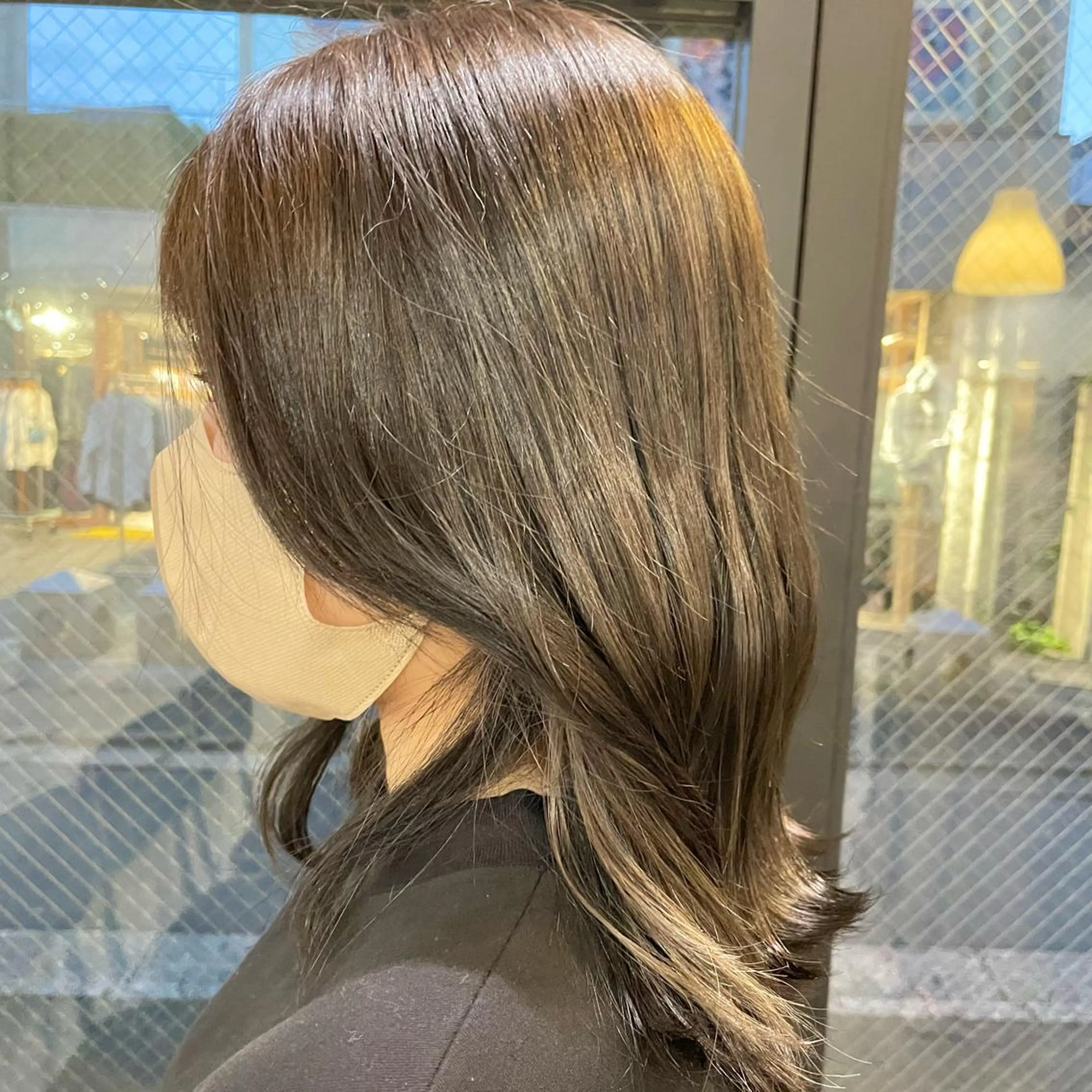 ミディアム カラー ヘアアレンジ 🎀ダブルカラーレイ ヤーyuuri🎀のヘアスタイル