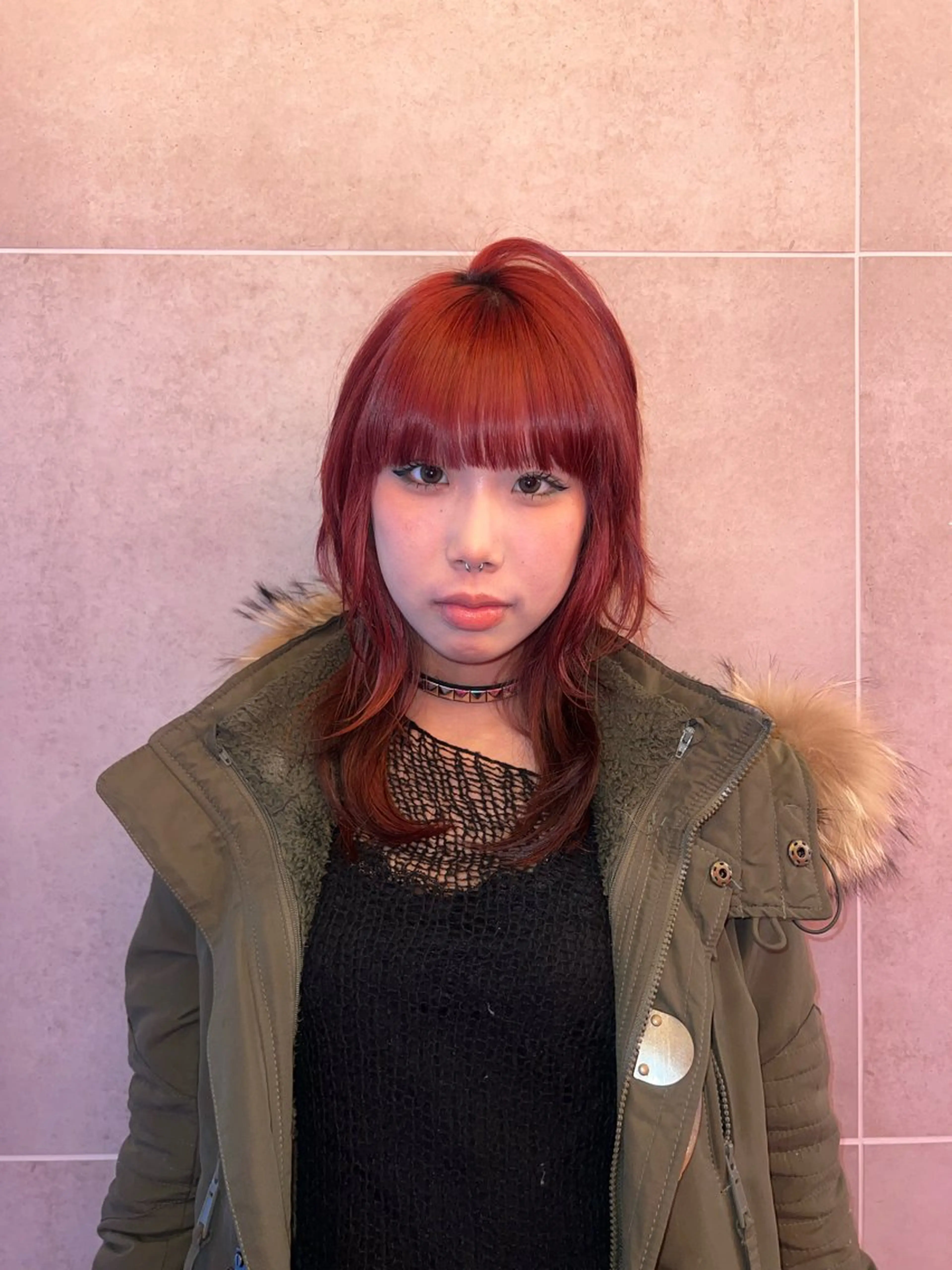 セミロング ヘアカラー トリートメント AIRA/ブリーチ ‪/透明感カラーのヘアスタイル