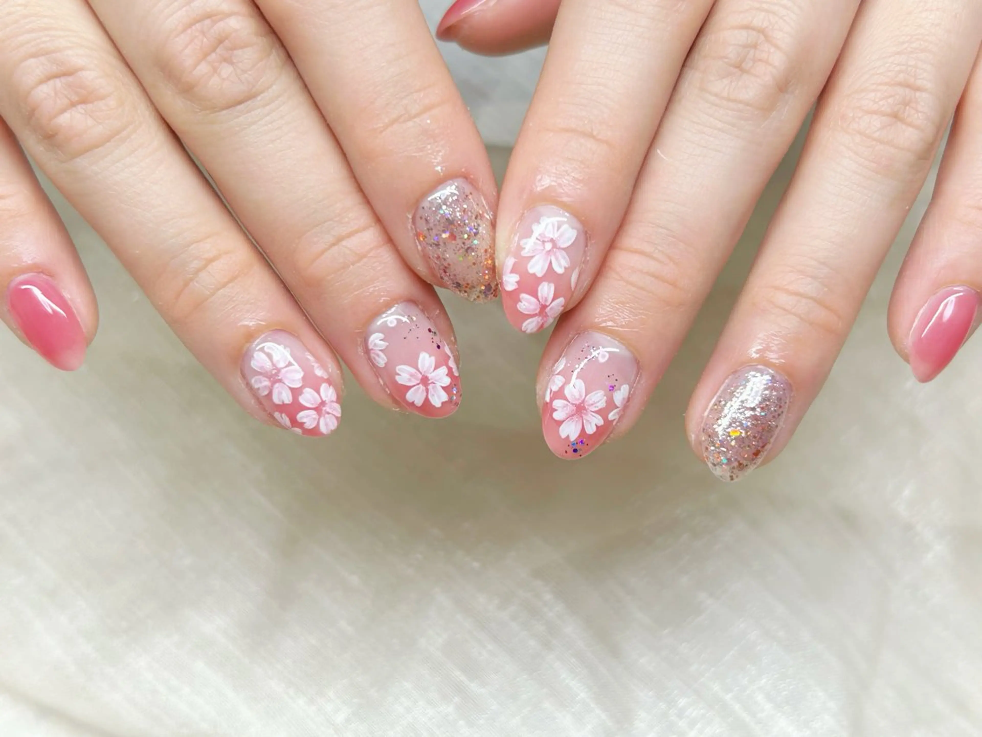 ネイル アートネイル 成人式 長さ出し フットネイル マグネットネイル ハンドネイル Lino Nailのネイルデザイン
