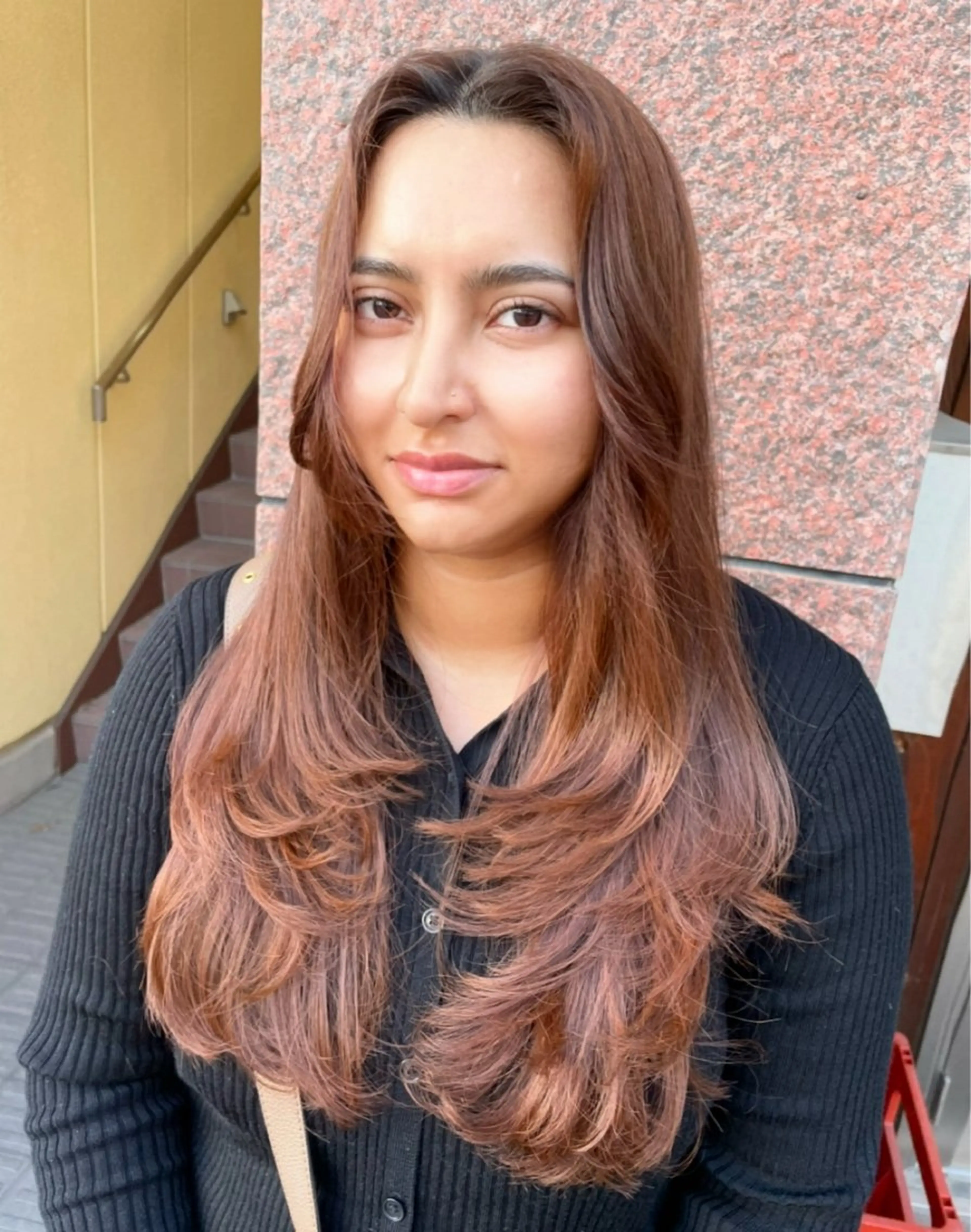 ロング 🍑🧋ハイトーン 暖色カラーlucaのヘアスタイル