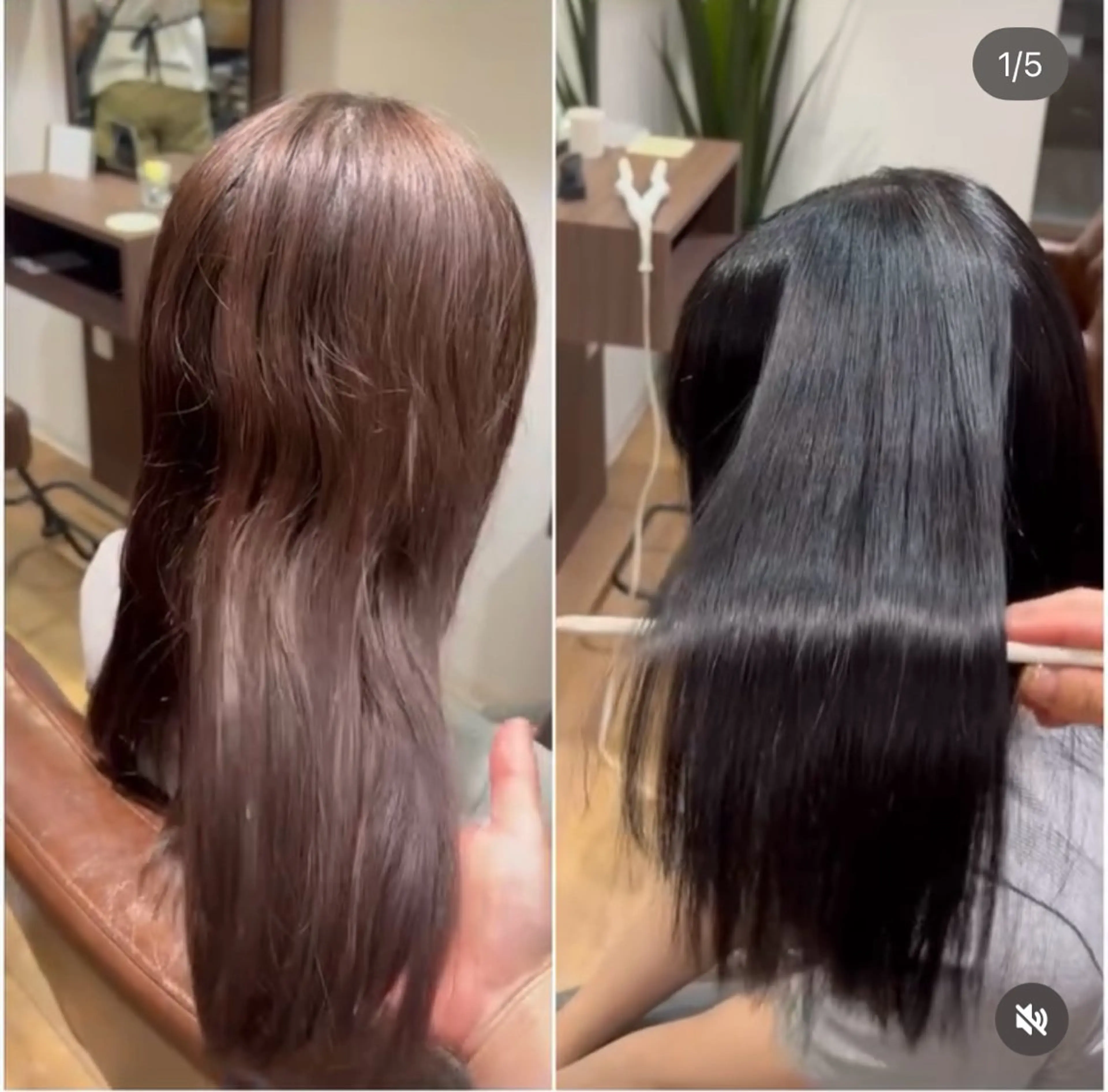 カット+縮毛矯正+カラー+3stepトリートメントの写真