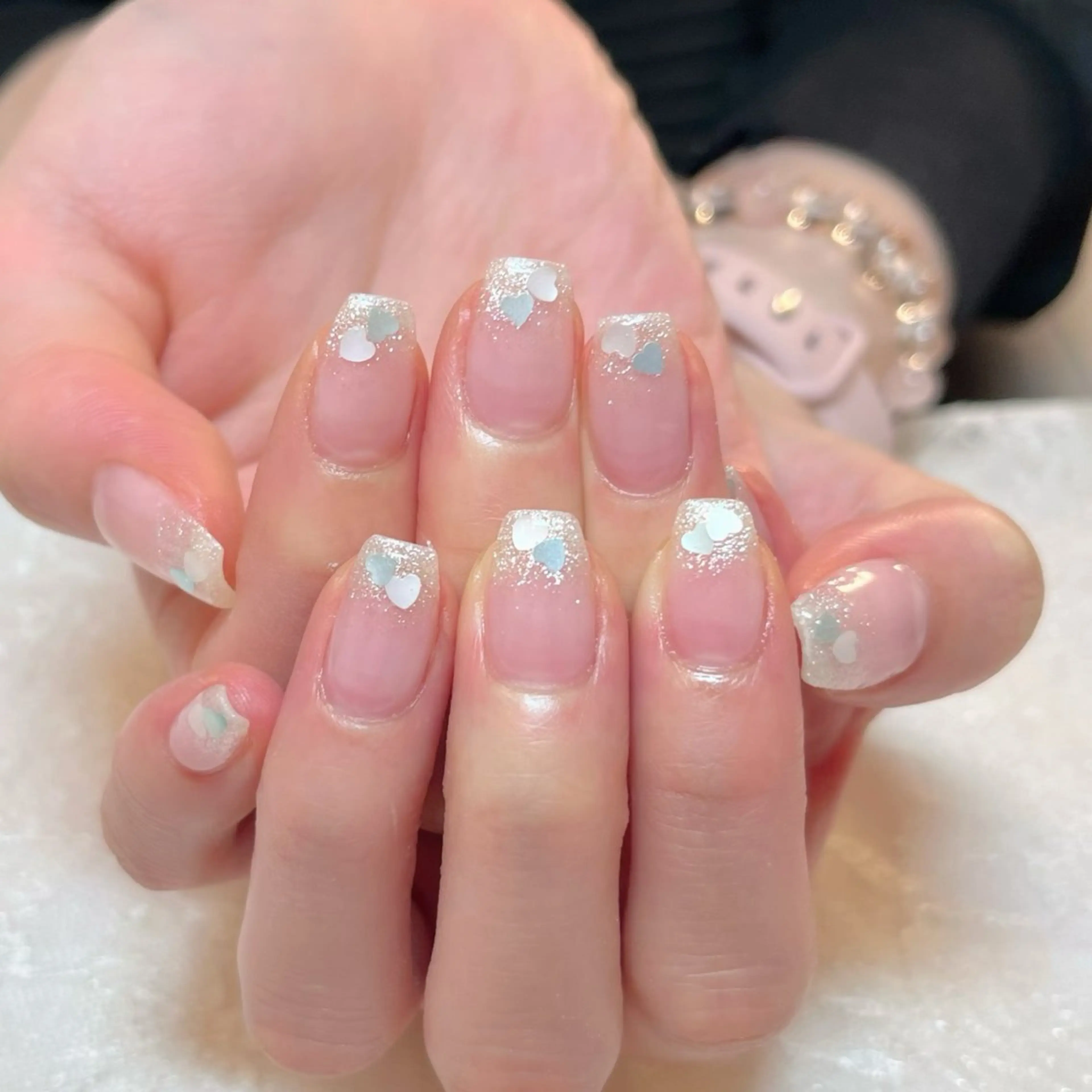 ネイル ハート ハンドネイル aoinail所属・aoi nailのネイルデザイン