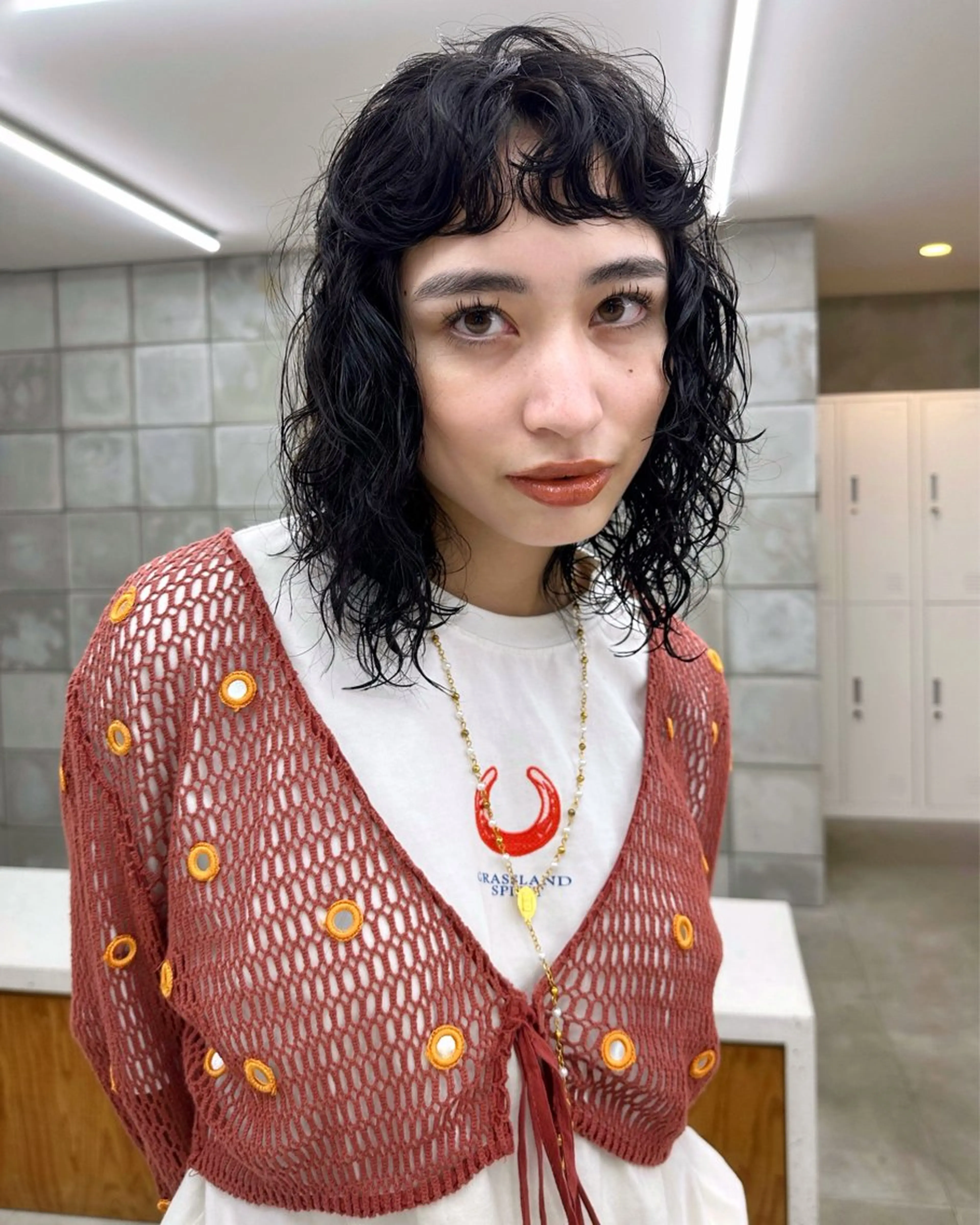 ショート パーマ レイヤーカット カット パーマ 榛地 渉馬のヘアスタイル