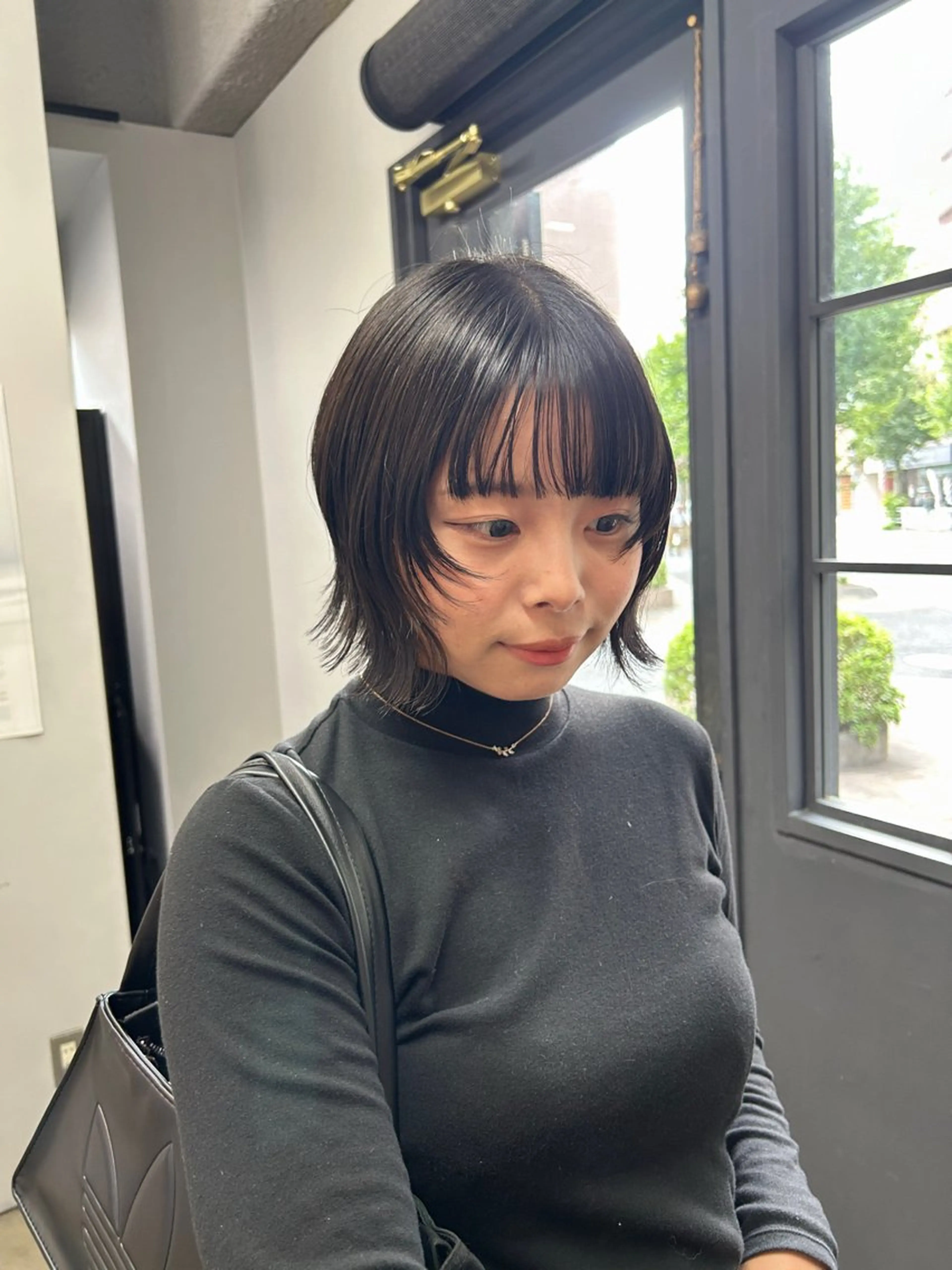 ショート 顔まわりレイヤー レイヤーカット カット ヘアカラー ROCCOeast Rukaのヘアスタイル