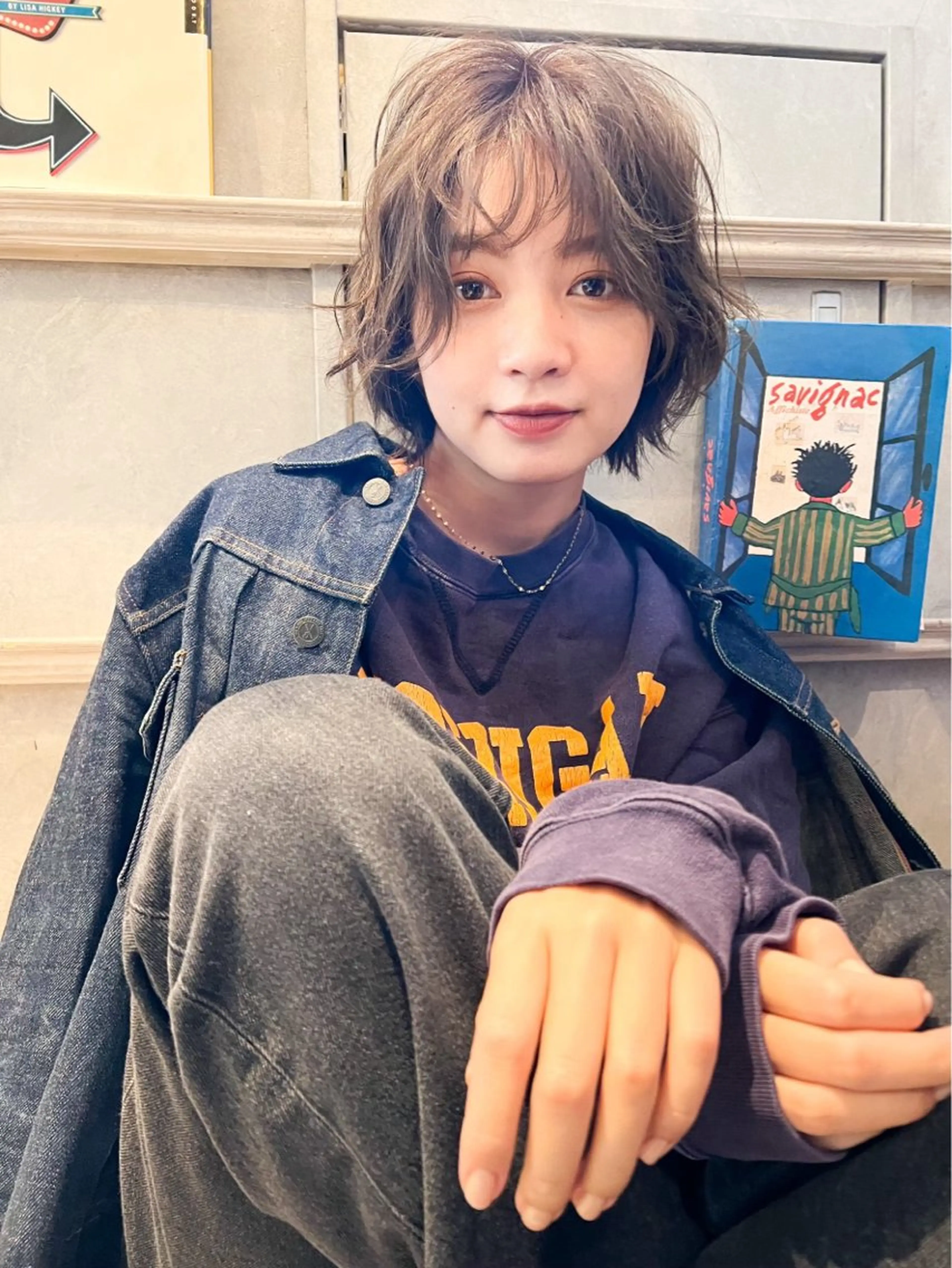 ミディアム パーマ ヘアアレンジ カット ヘアカラー パーマ トリートメント ヘッドスパ ヘアセット ハイトーン/美髪矯正 🍃大江拓実のヘアスタイル
