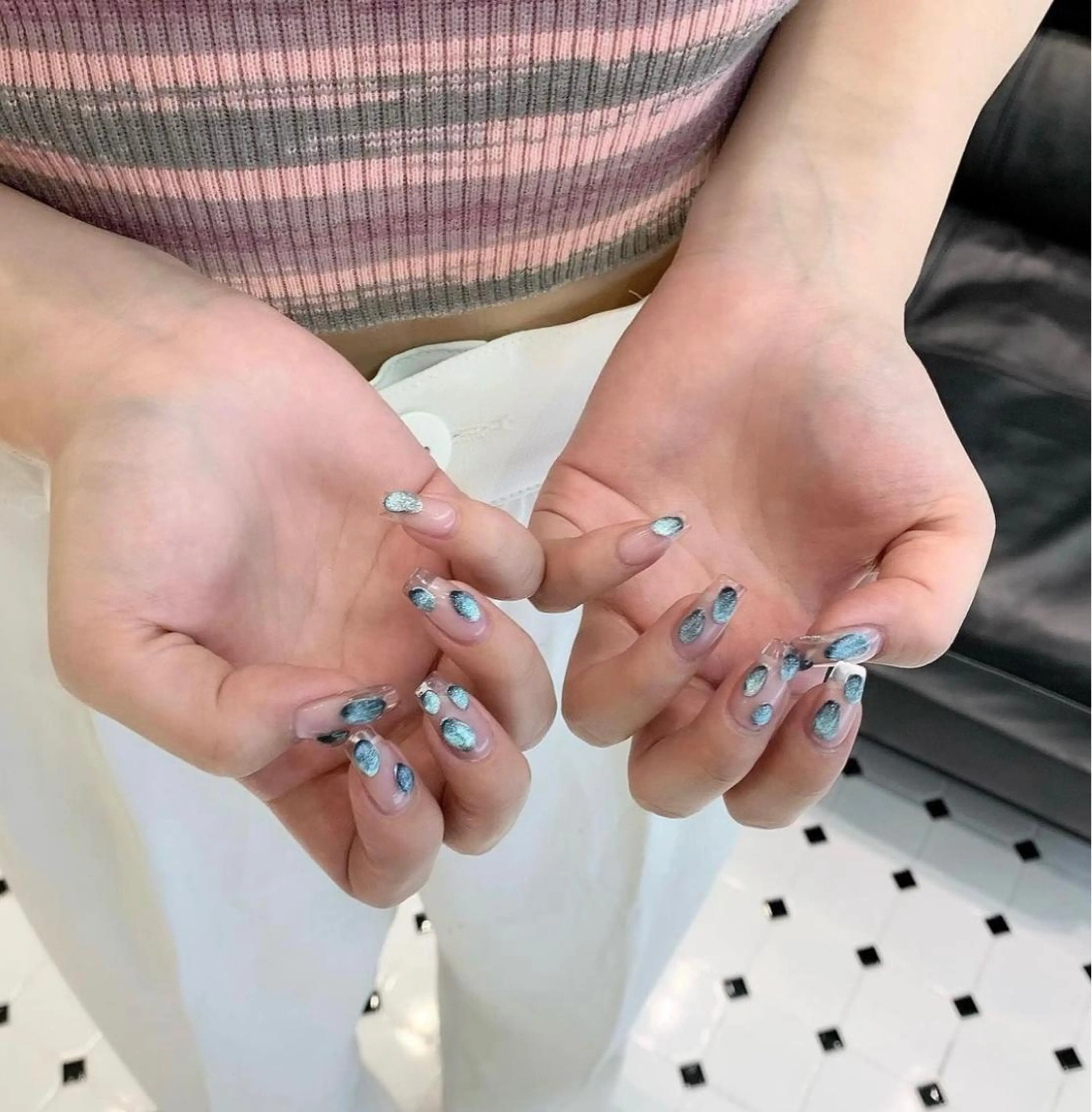 ネイル クリアネイル Charme. NOBUKOのネイルデザイン