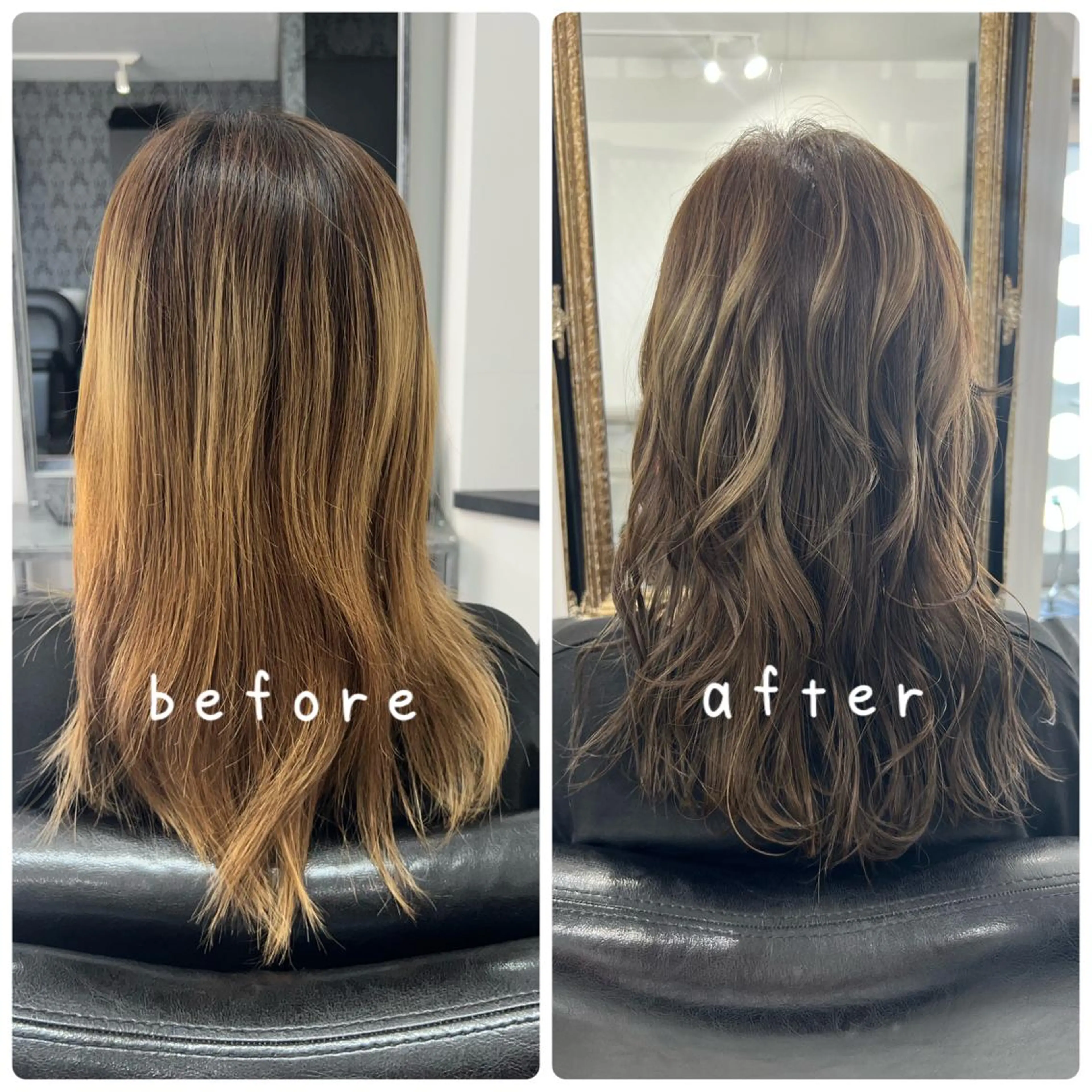 セミロング カラー ヘアアレンジ Hair & Beauty the B 岡崎店所属・山口 安美のヘアスタイル