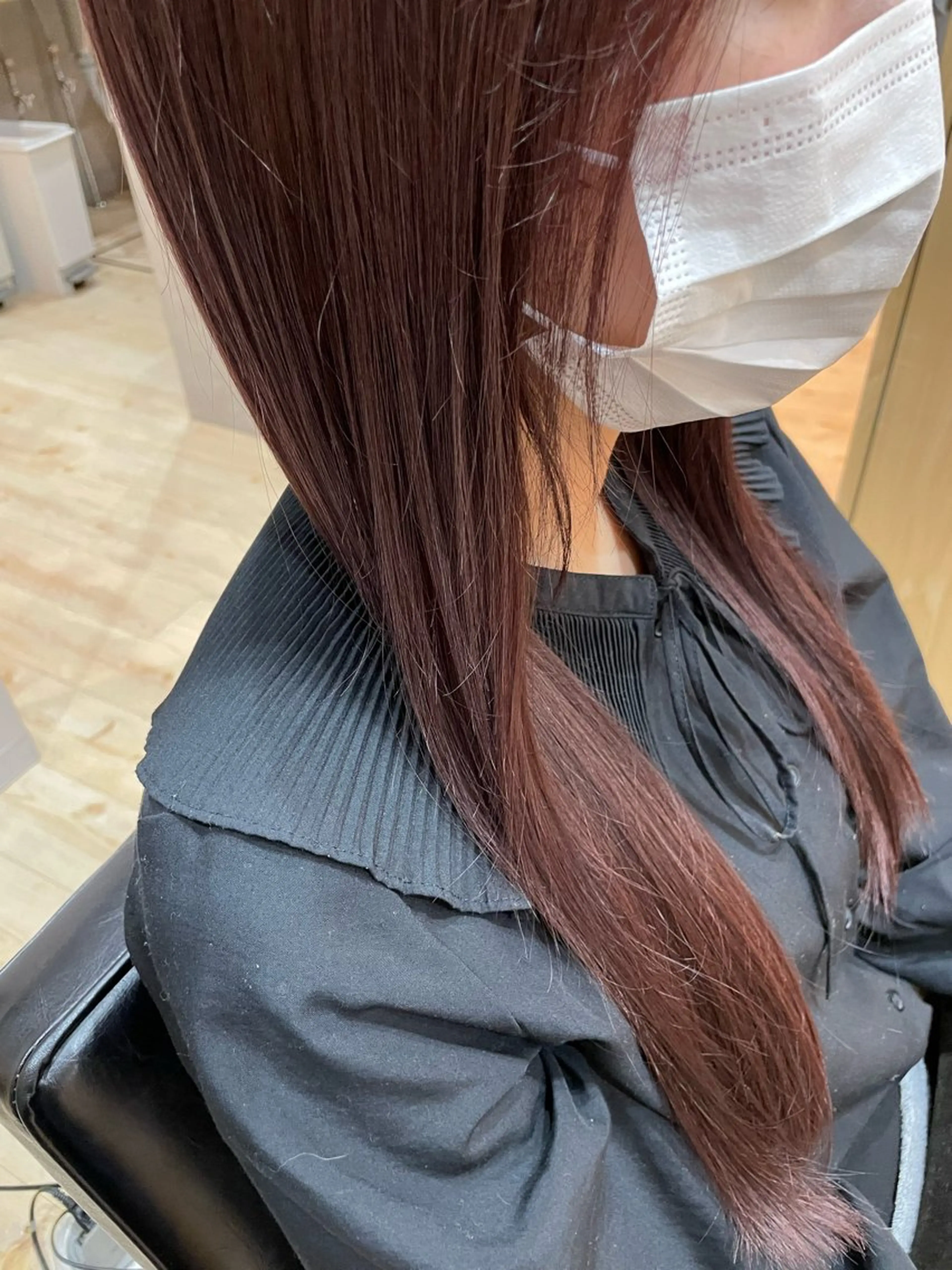 ロング 顔周りカット レイヤーカット AMELY甲府東店 雨宮のヘアスタイル