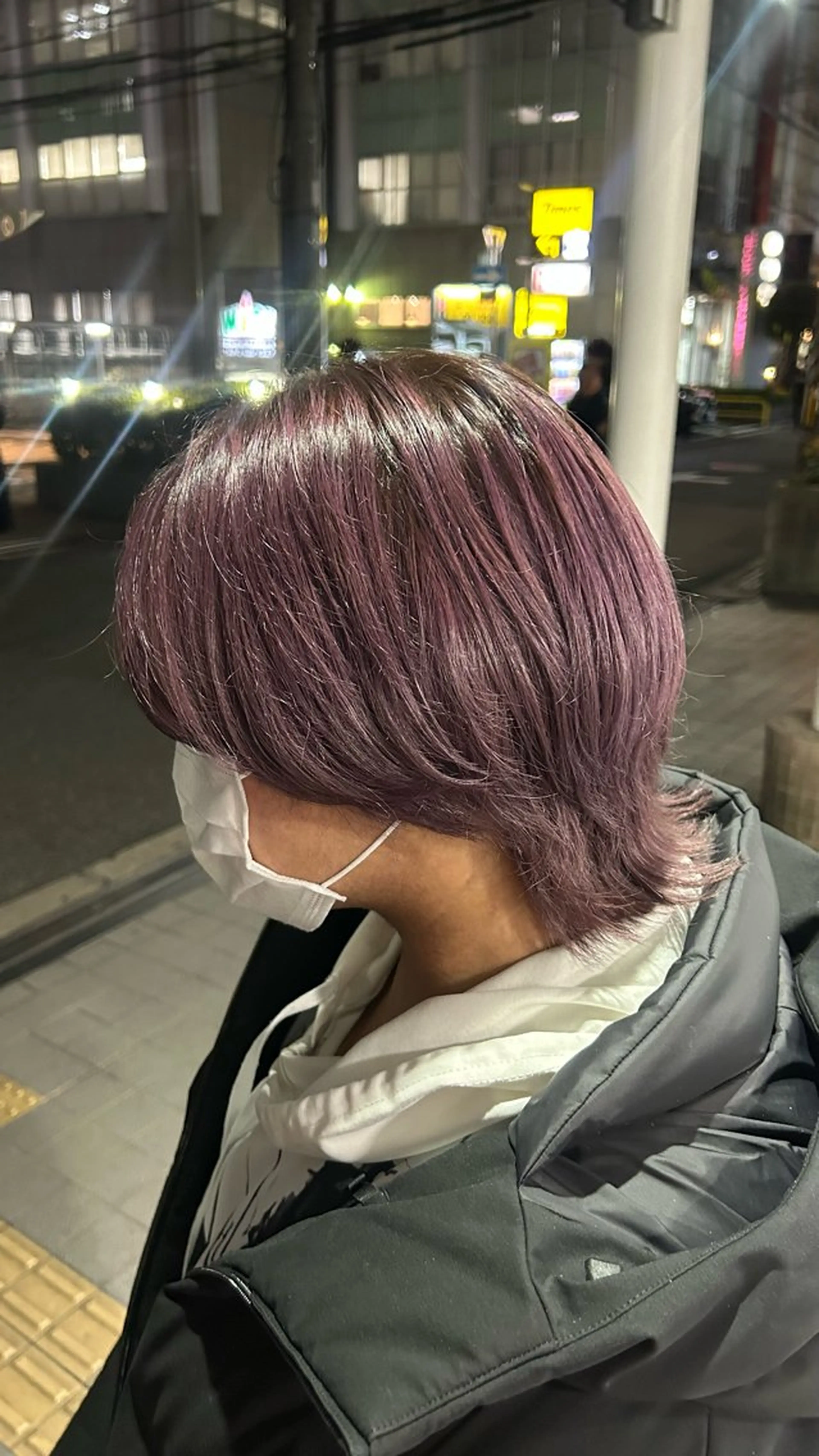 ショート カラー メンズ ラベンダーカラー ピンクカラー ピンクラベンダー ヘアカラー Vers所属・ほのか/西大橋/ /堀江/四ツ橋のヘアスタイル