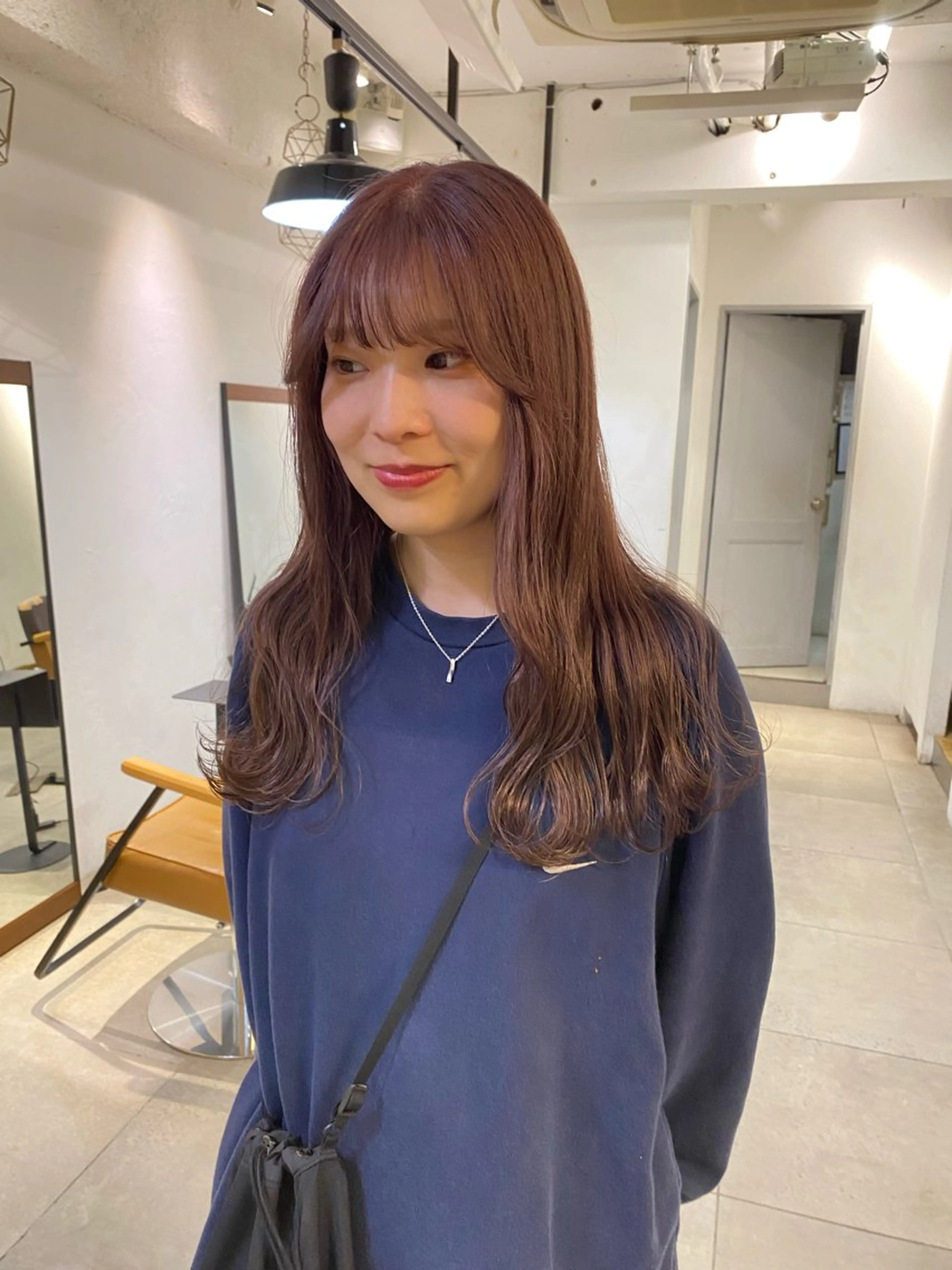 セミロング カラー グレージュ ラベンダーカラー ラベンダーグレージュ ラベンダーグレー Lomalia 🤍🫧/makoのヘアスタイル