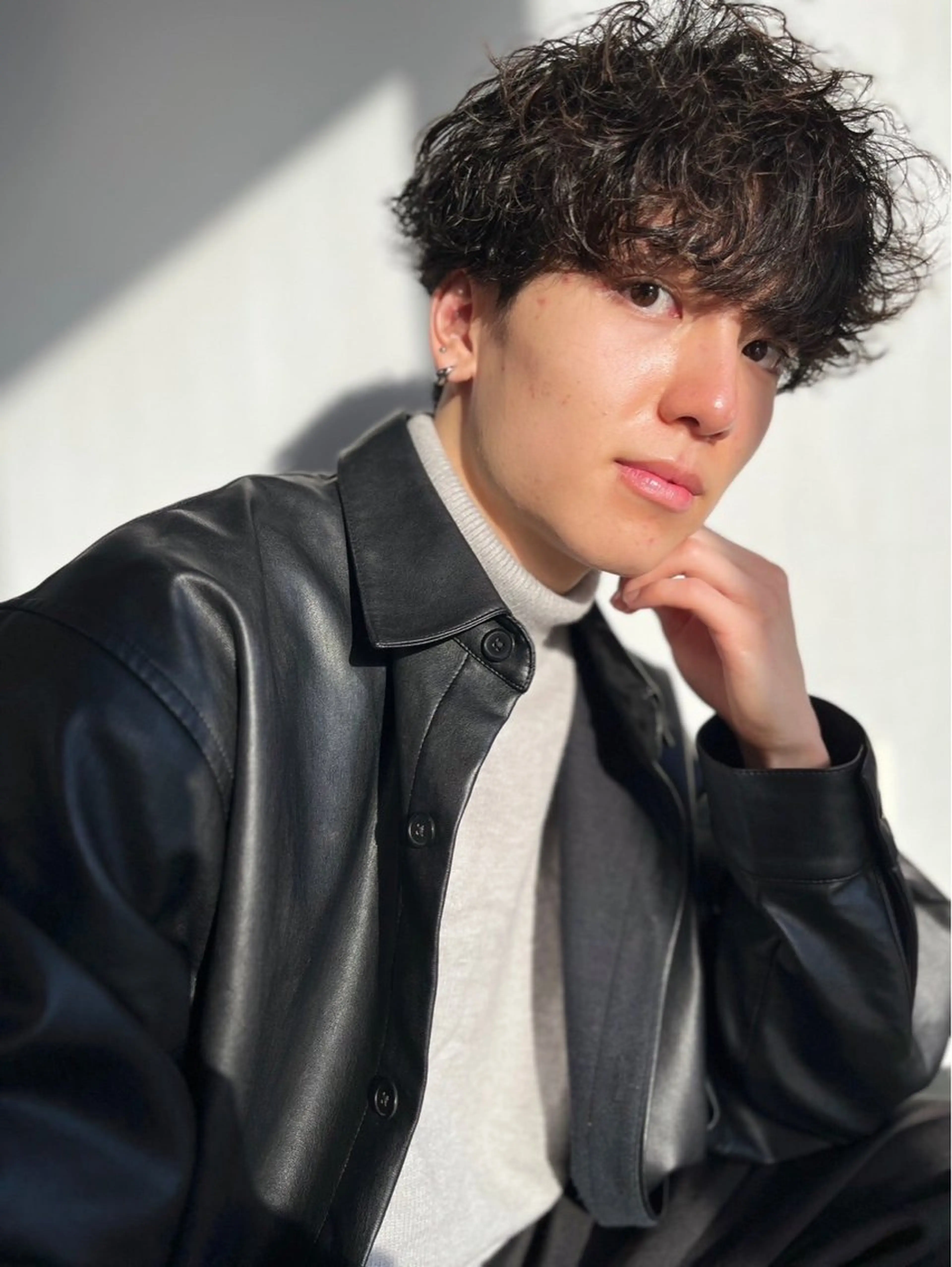 パーマ メンズ LOM/メンズサロン 狸小路7丁目のヘアスタイル