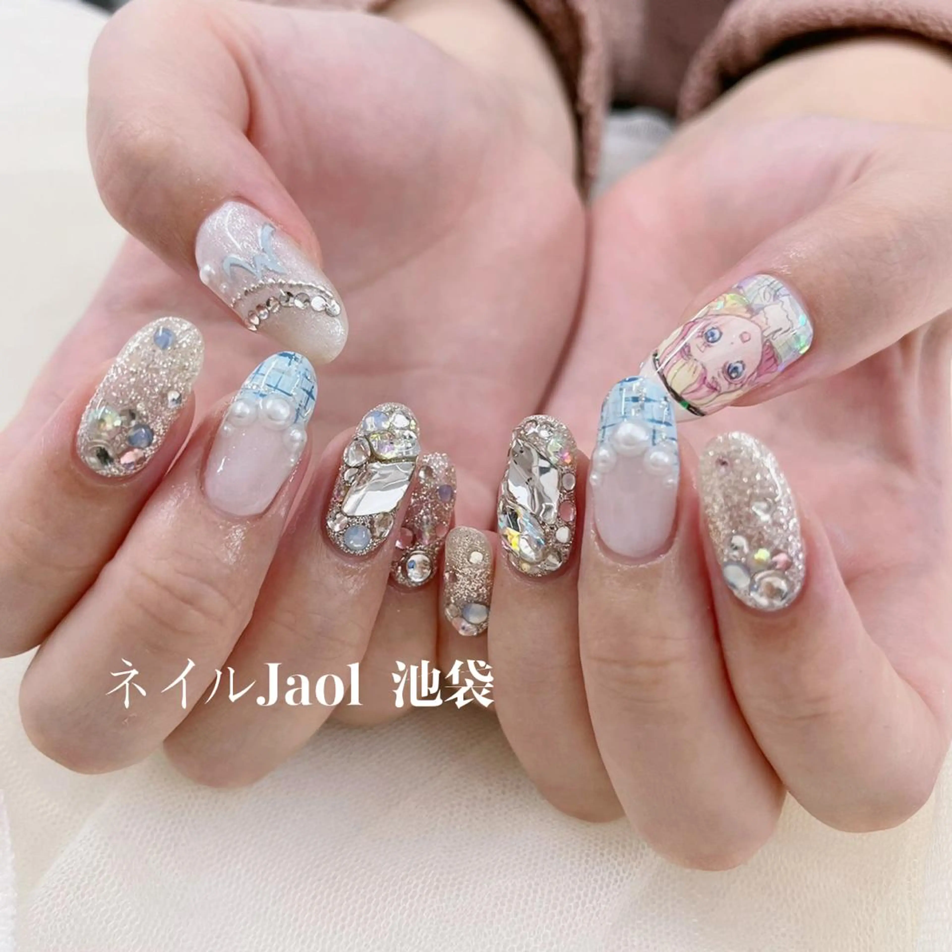 ミディアム nail jaol池袋店所属・ネイルJaol 池袋のネイルデザイン