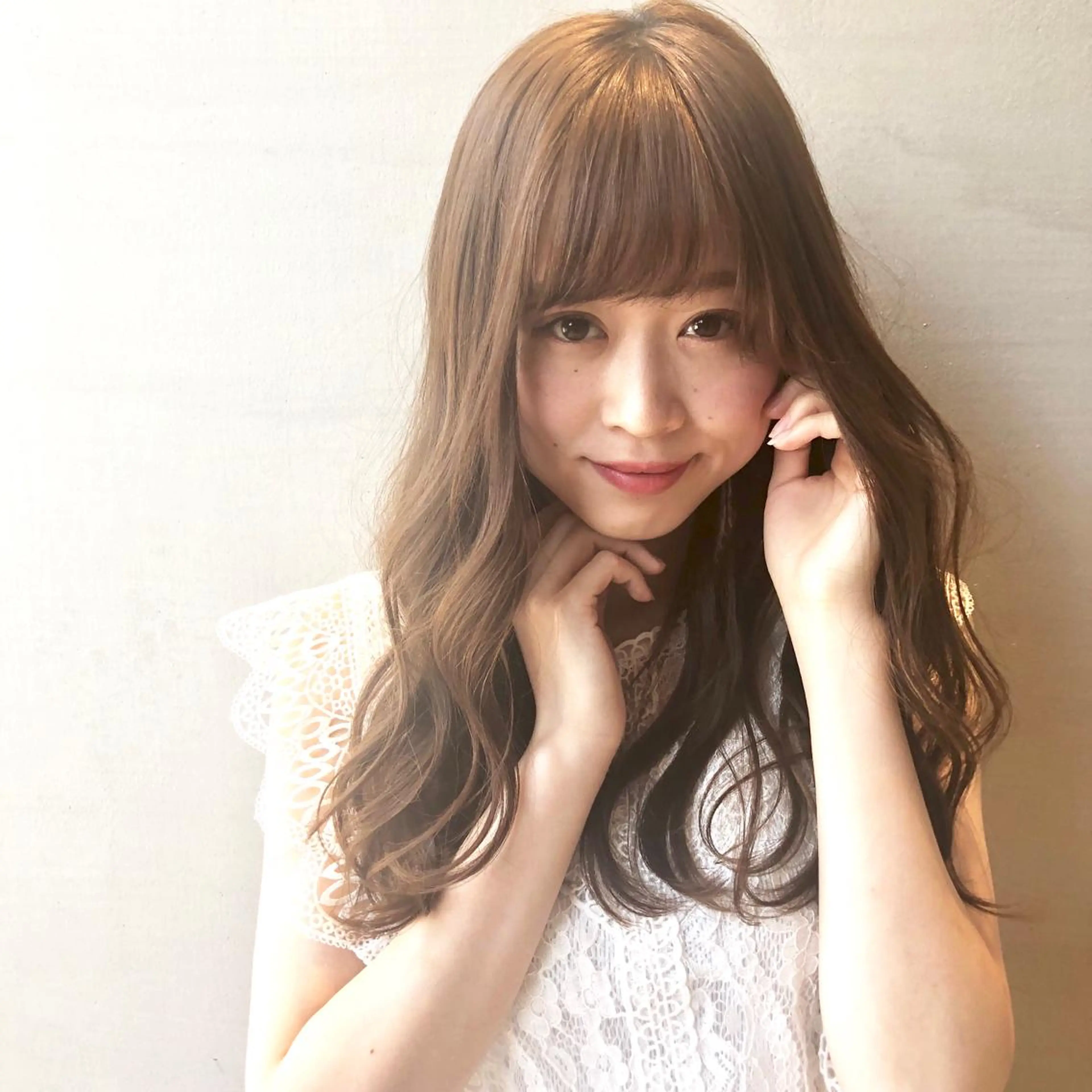 セミロング ece.所属・篠原 詩菜のヘアスタイル