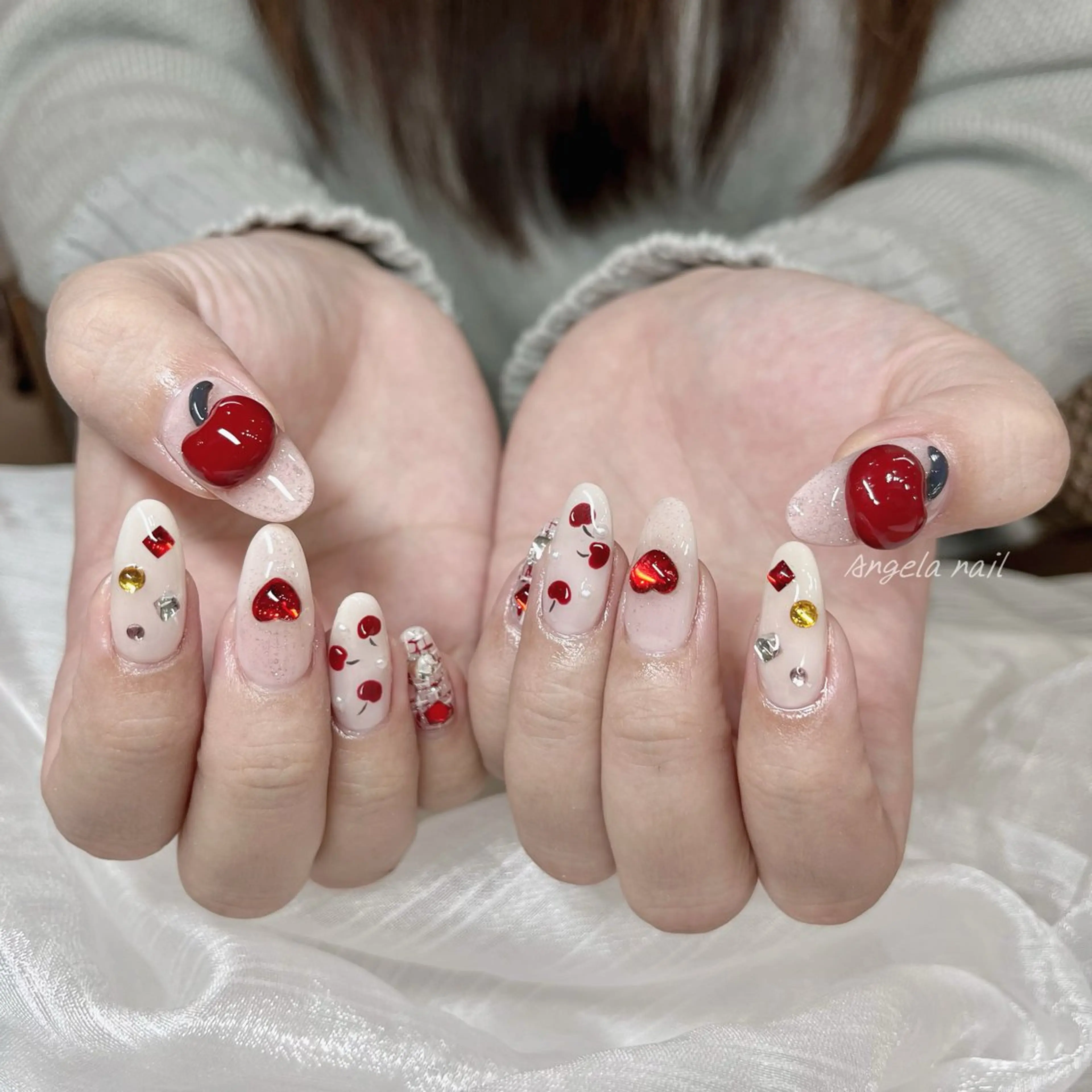 ネイル 冬ネイル クリスマス アンジェラネイル所属・Angela nail💓のネイルデザイン