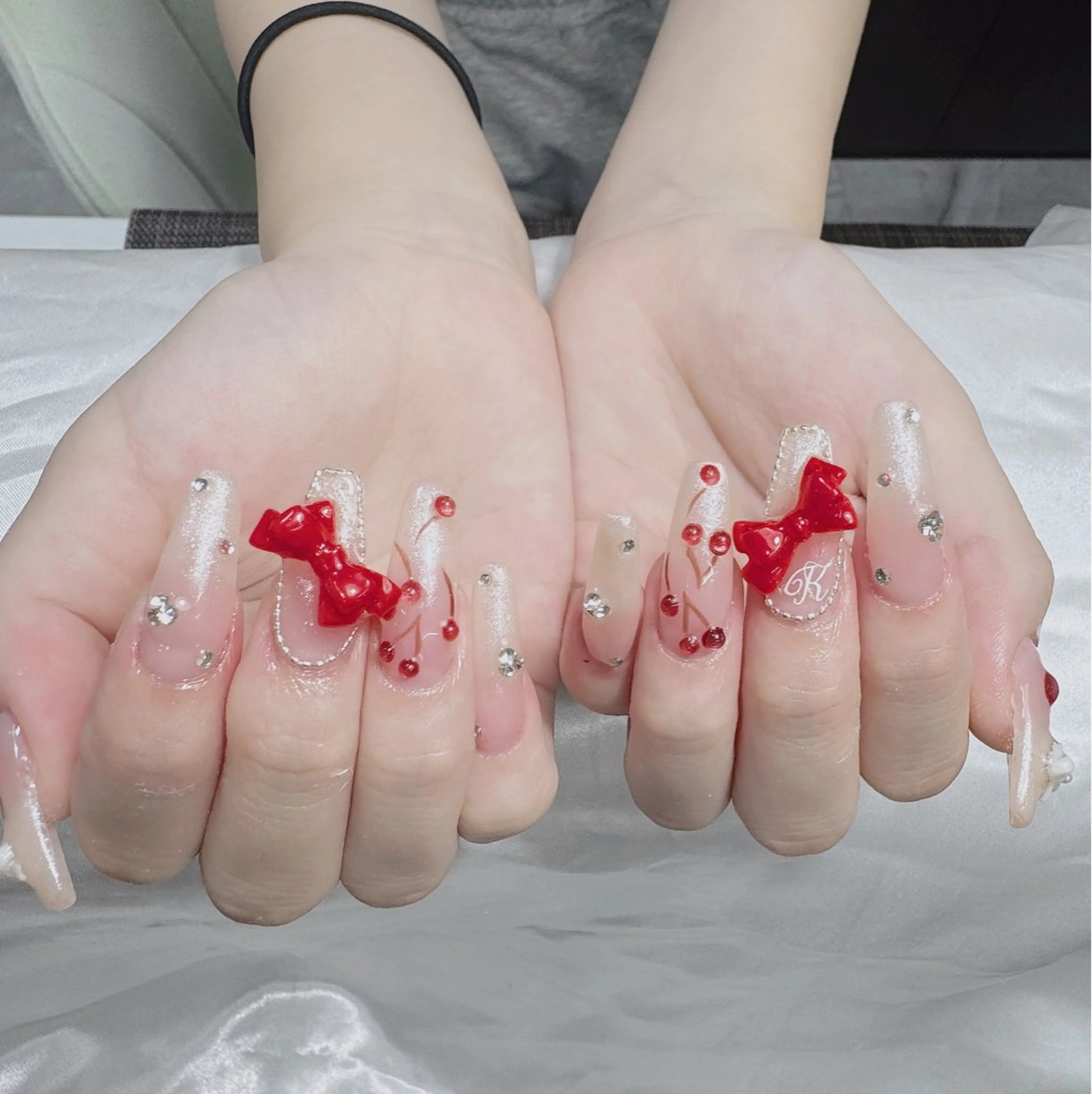 ネイル ジェルネイル 韓国ネイル マグネットネイル ネイルチップ 冬ネイル ハンドネイル Lenie Nailのネイルデザイン